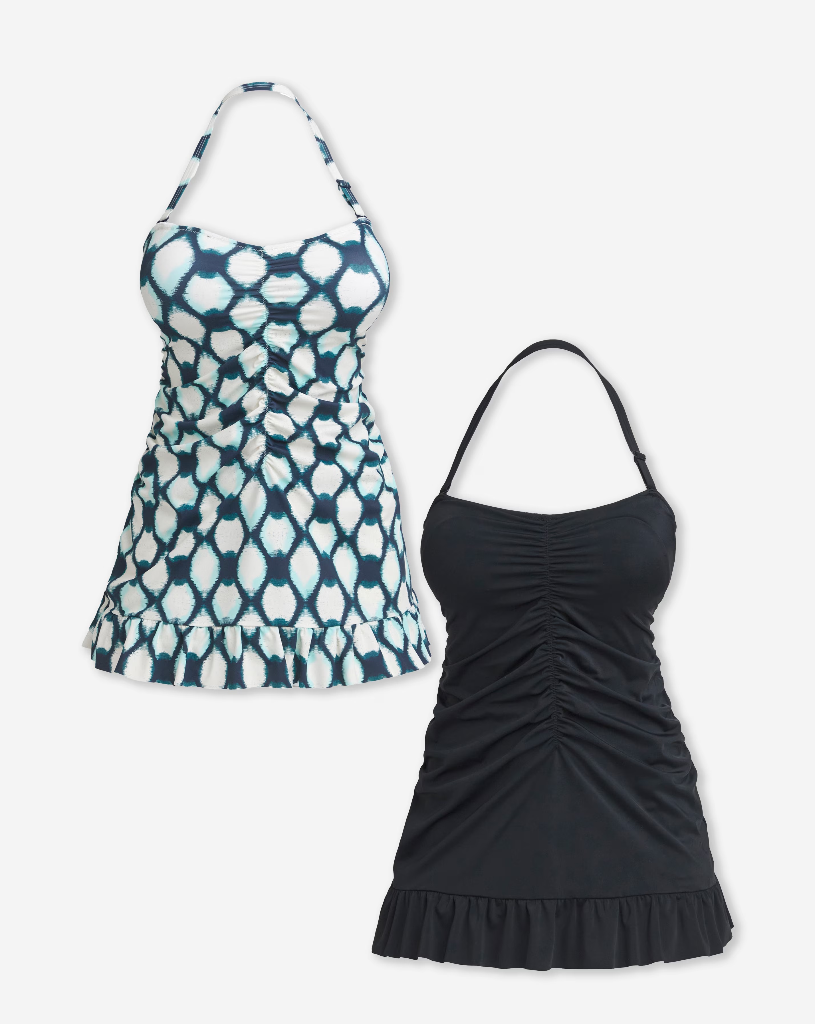 Value 2 Pack Ruched Bandeau Swimdresses 5 Value 2 Pack Ruched Bandeau Swimdresses