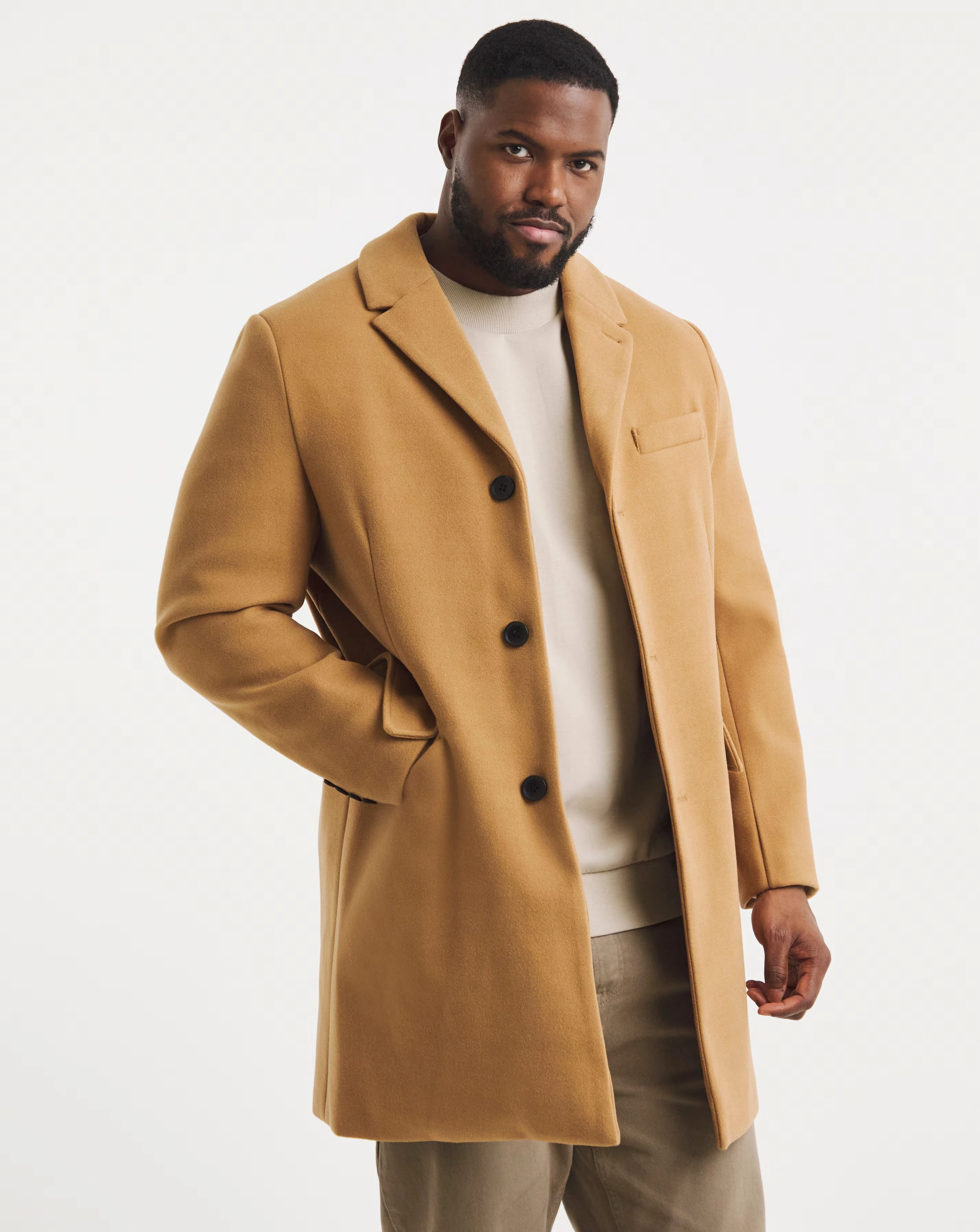Camel Faux Wool Overcoat 1 Camel Faux Wool Overcoat