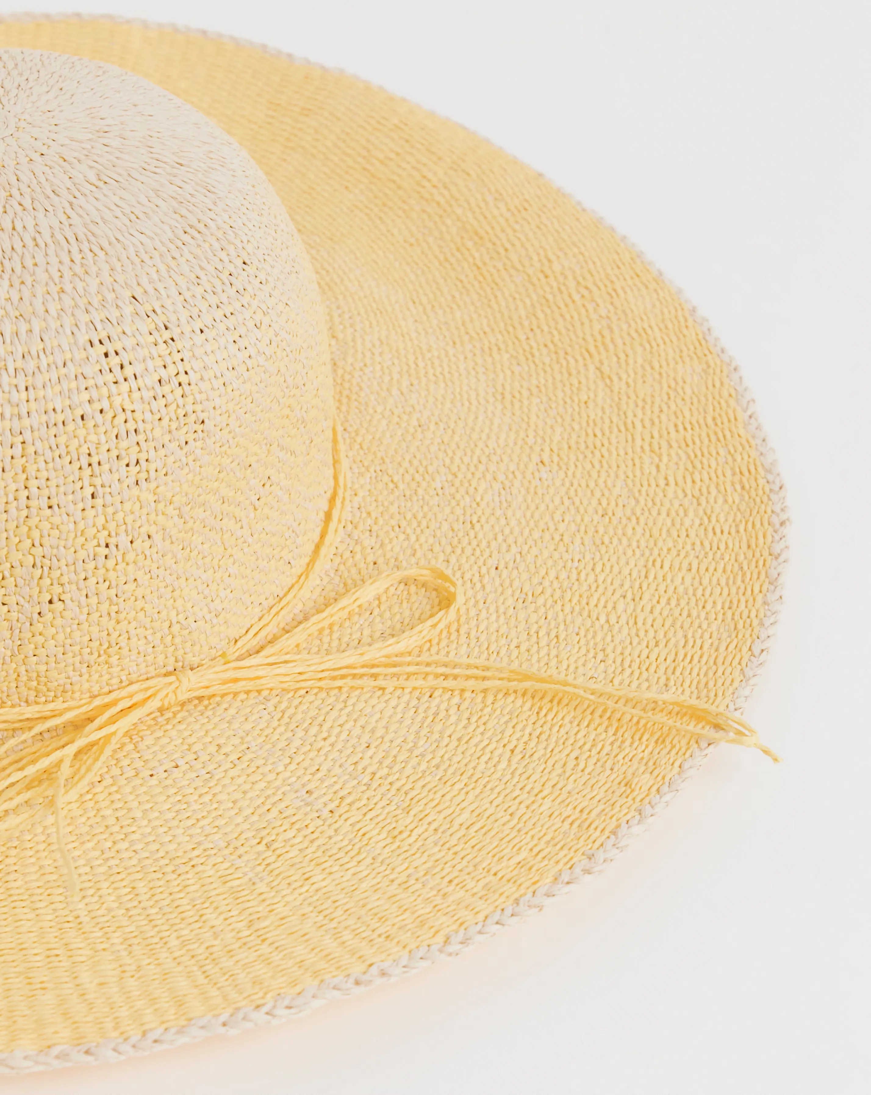 Lemon Ombre Wide Brim Straw Hat 3 Lemon Ombre Wide Brim Straw Hat