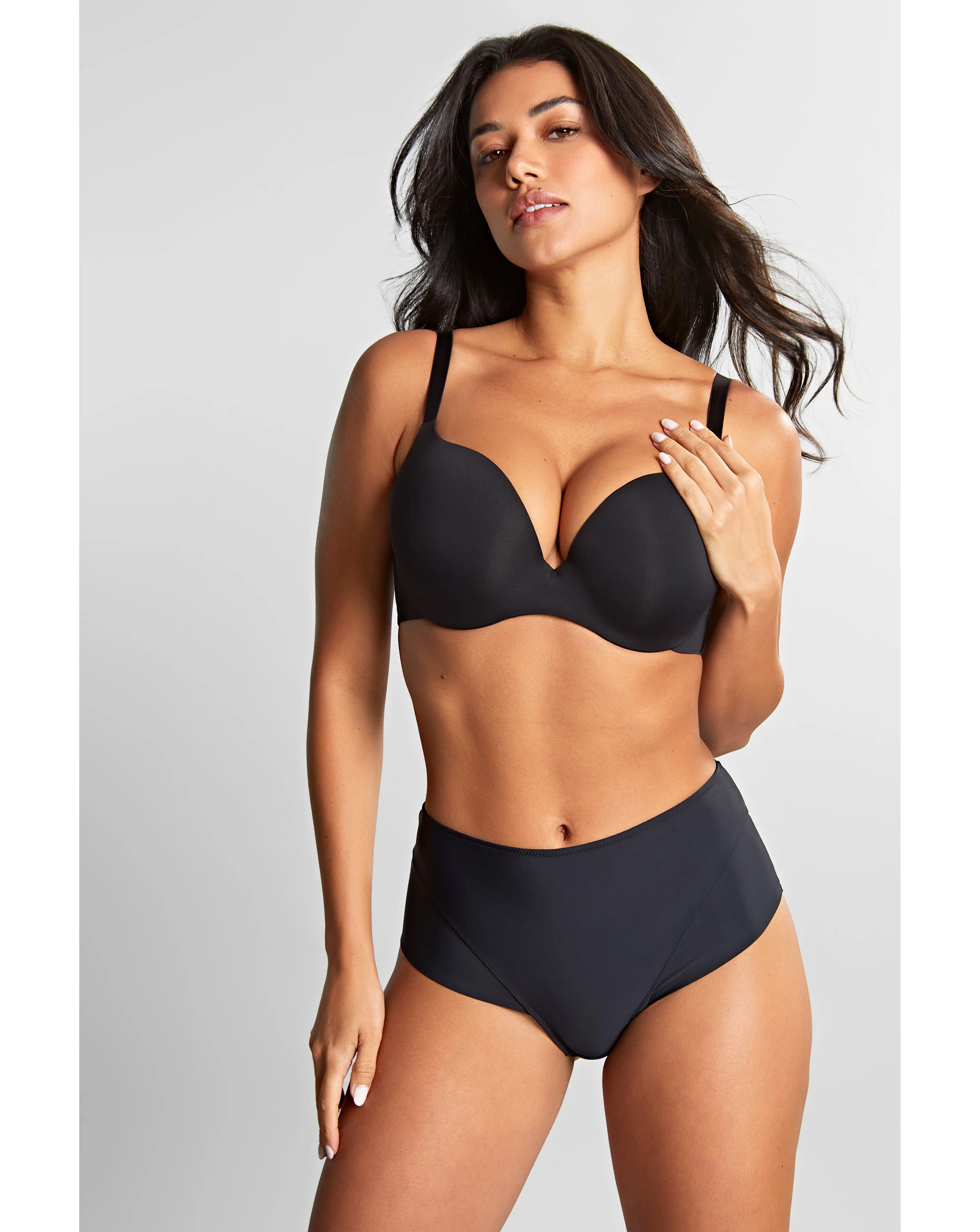 Panache 365 Smoothing Plunge Wired Bra Black 1 Panache 365 Smoothing Plunge Wired Bra Black