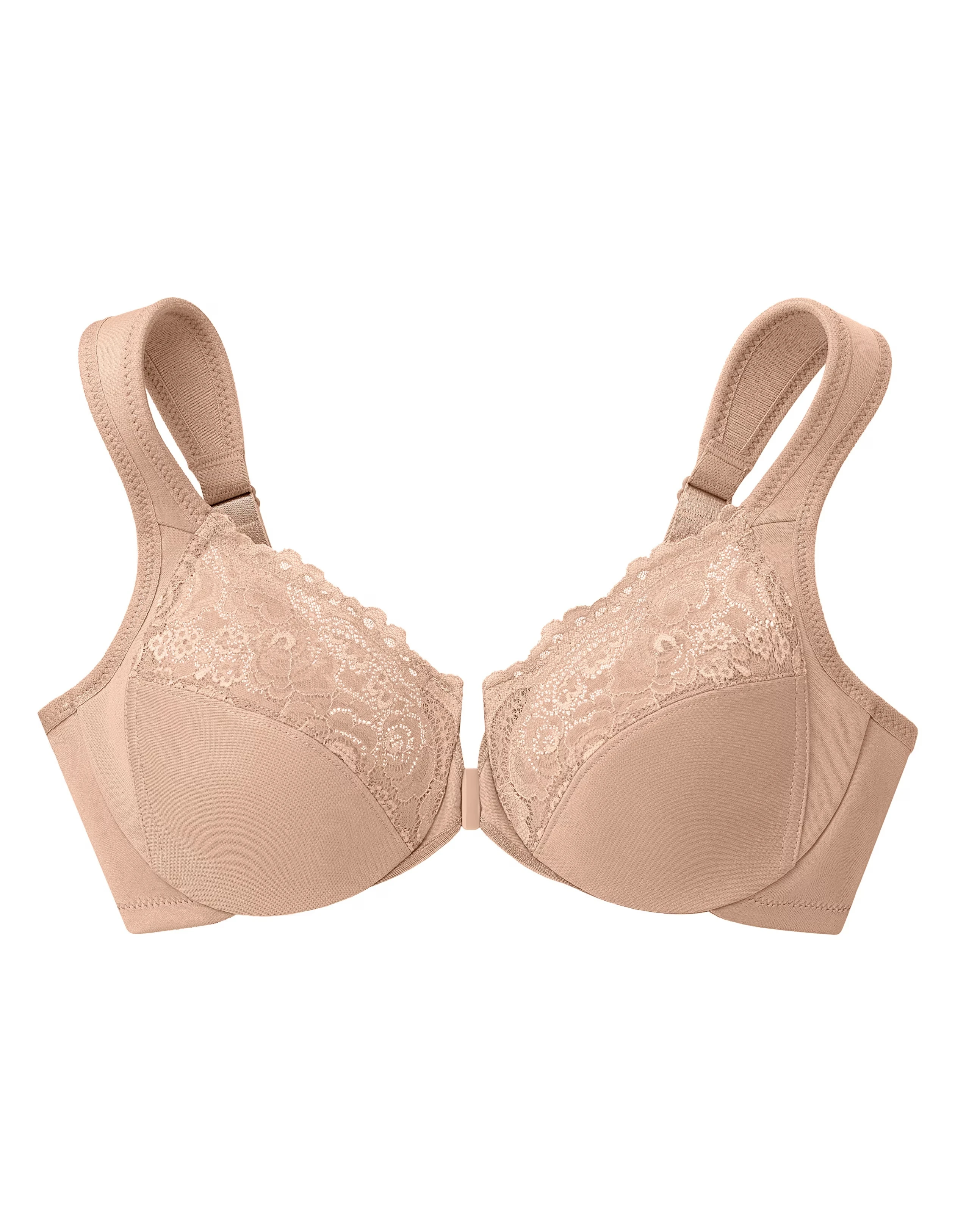 Glamorise Plus Size WonderWire Front-Fastening Bra 1245 5 Glamorise Plus Size WonderWire Front-Fastening Bra 1245