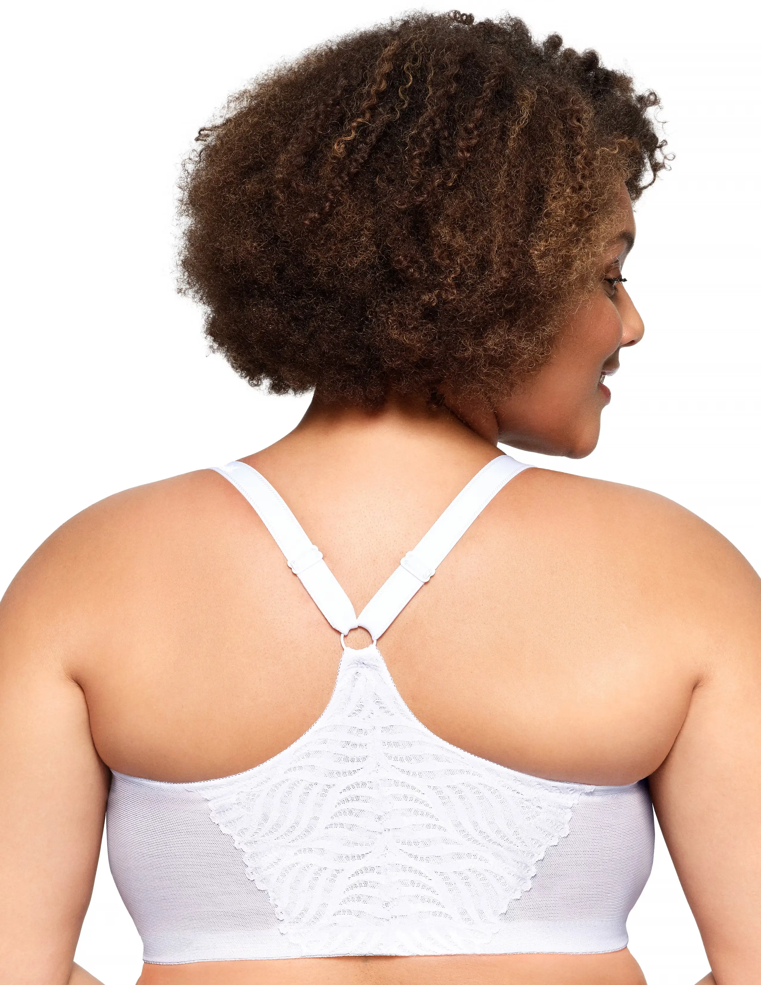 Glamorise Plus Size Front-Fastening T-Back WonderWire 1246 3 Glamorise Plus Size Front-Fastening T-Back WonderWire 1246