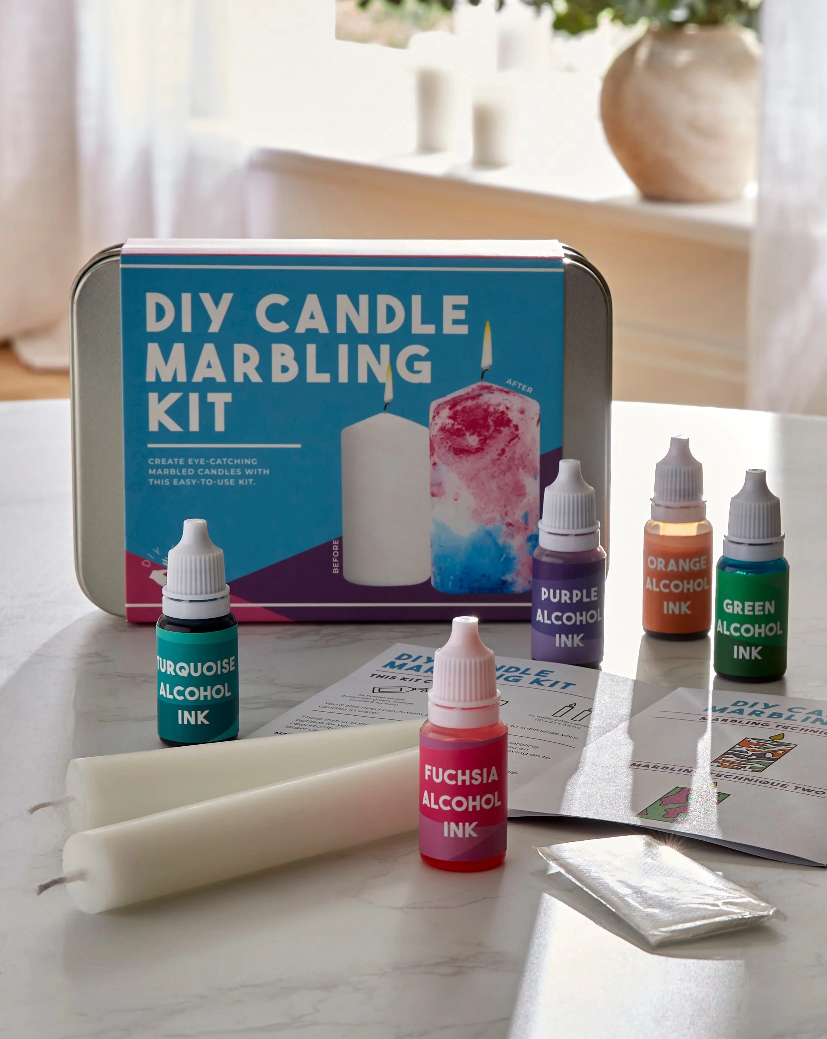 DIY Candle Marbling Kit 1 DIY Candle Marbling Kit