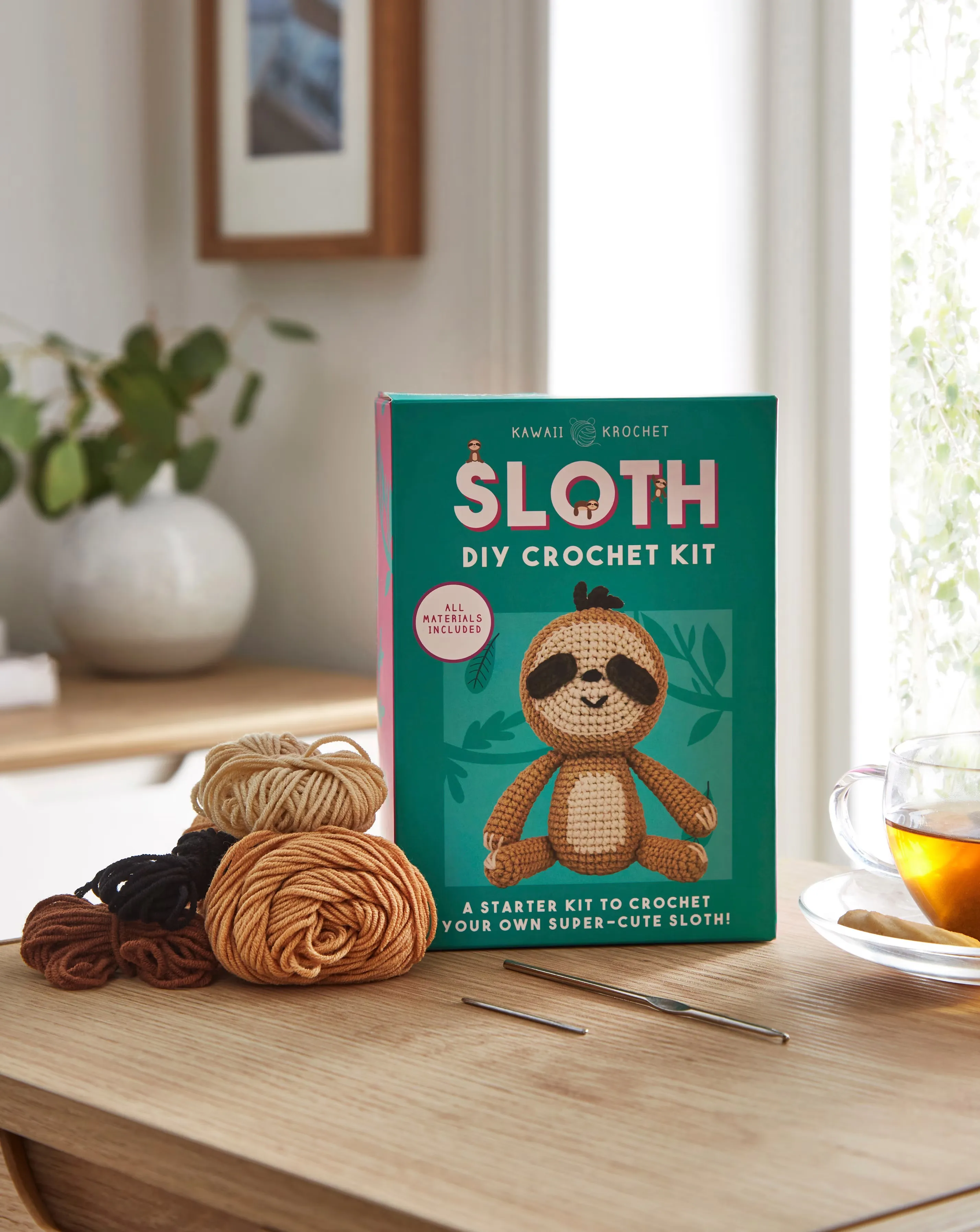 DIY Crochet Sloth Kit 1 DIY Crochet Sloth Kit