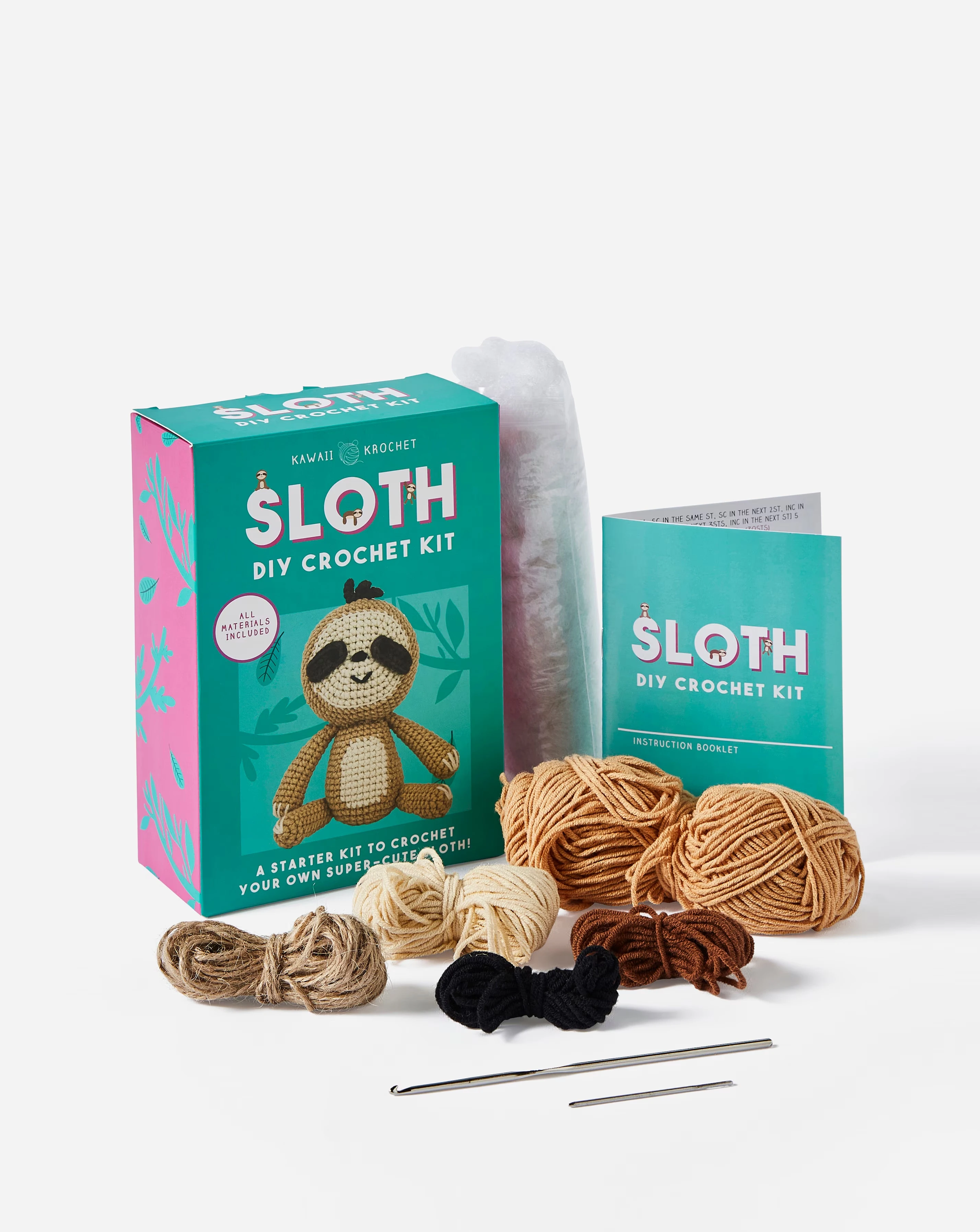 DIY Crochet Sloth Kit 2 DIY Crochet Sloth Kit