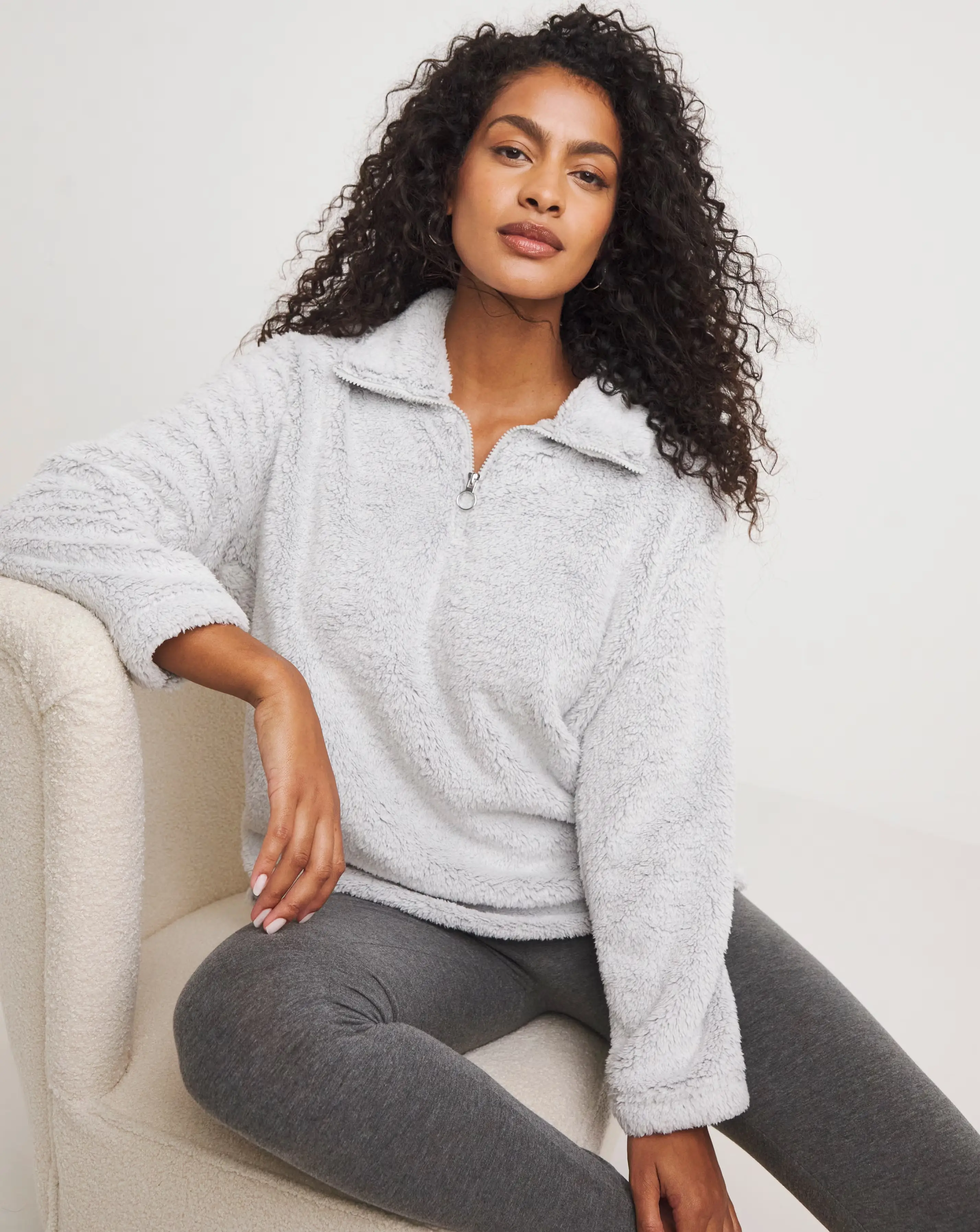 Pretty Secrets Funnel Neck Fleece Snuggle Top 1 Pretty Secrets Funnel Neck Fleece Snuggle Top