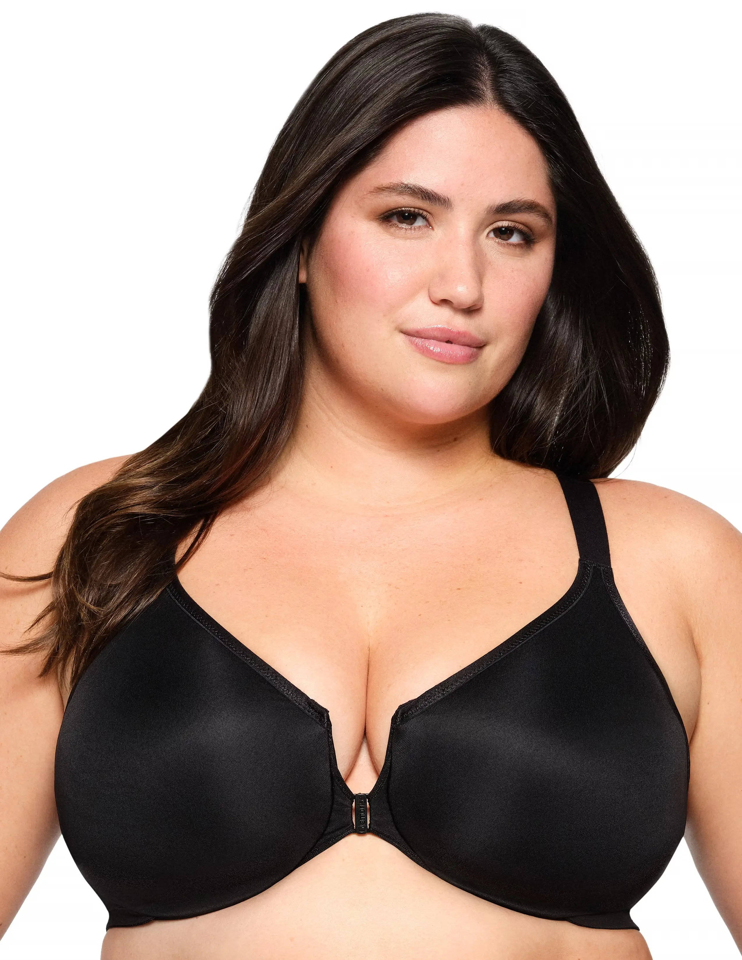 Glamorise Plus Size WonderWire Posture Back Front-Fastening Bra 9265 1 Glamorise Plus Size WonderWire Posture Back Front-Fastening Bra 9265