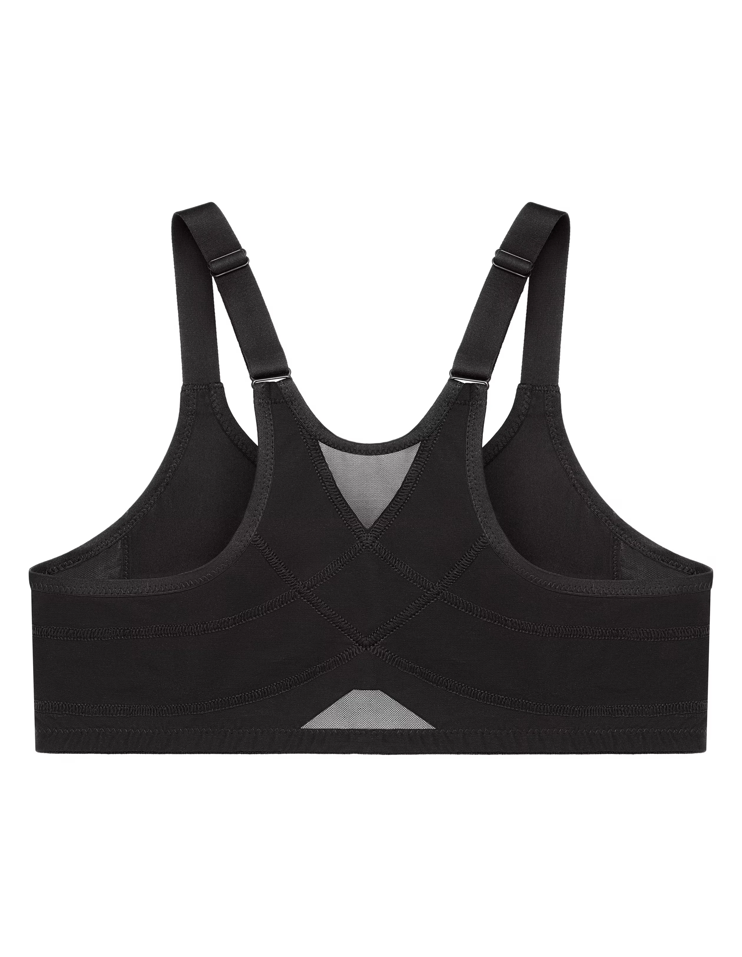 Glamorise Plus Size WonderWire Posture Back Front-Fastening Bra 9265 6 Glamorise Plus Size WonderWire Posture Back Front-Fastening Bra 9265