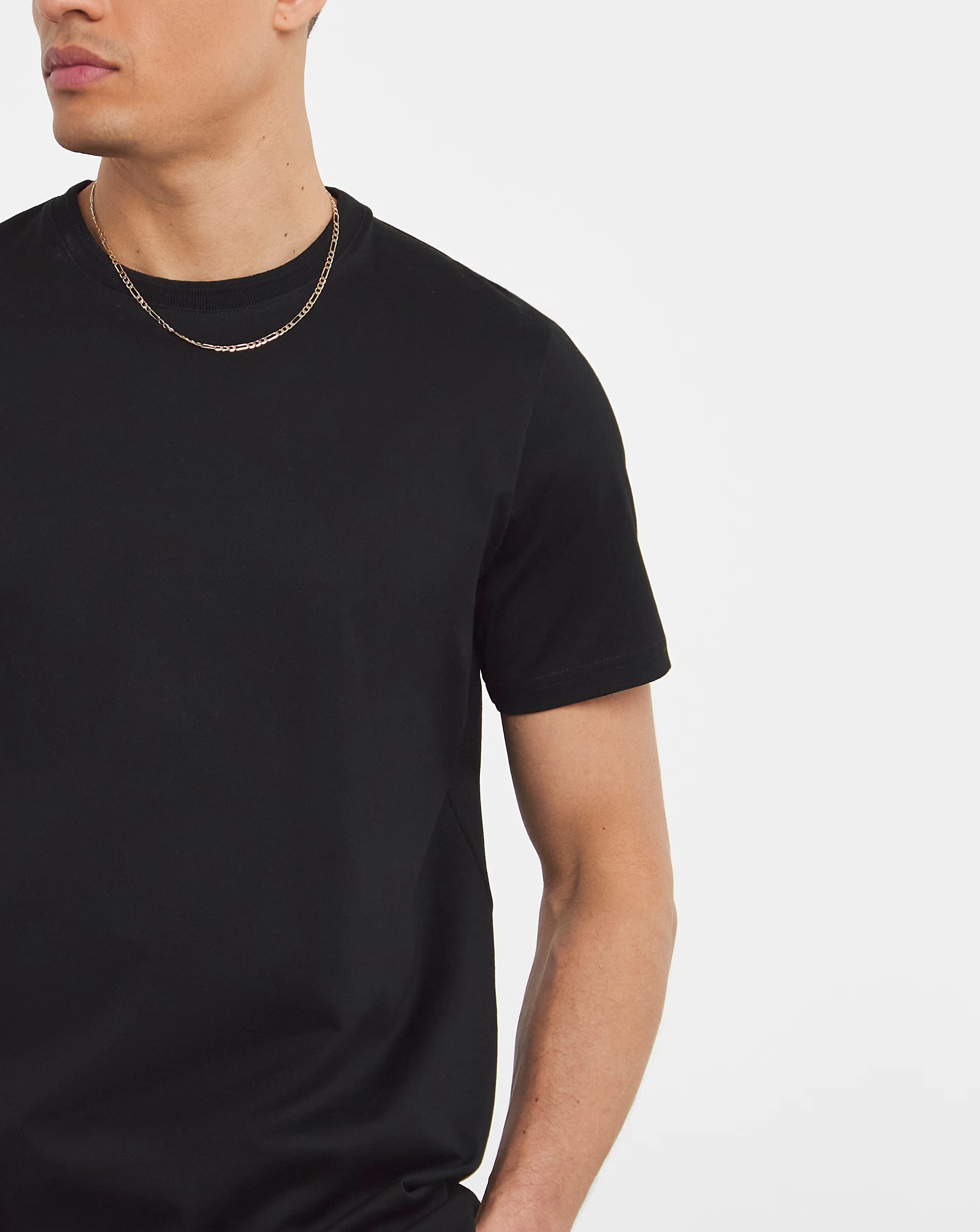 Premium 100% Mercerised T-Shirt- Black 2 Premium 100% Mercerised T-Shirt- Black