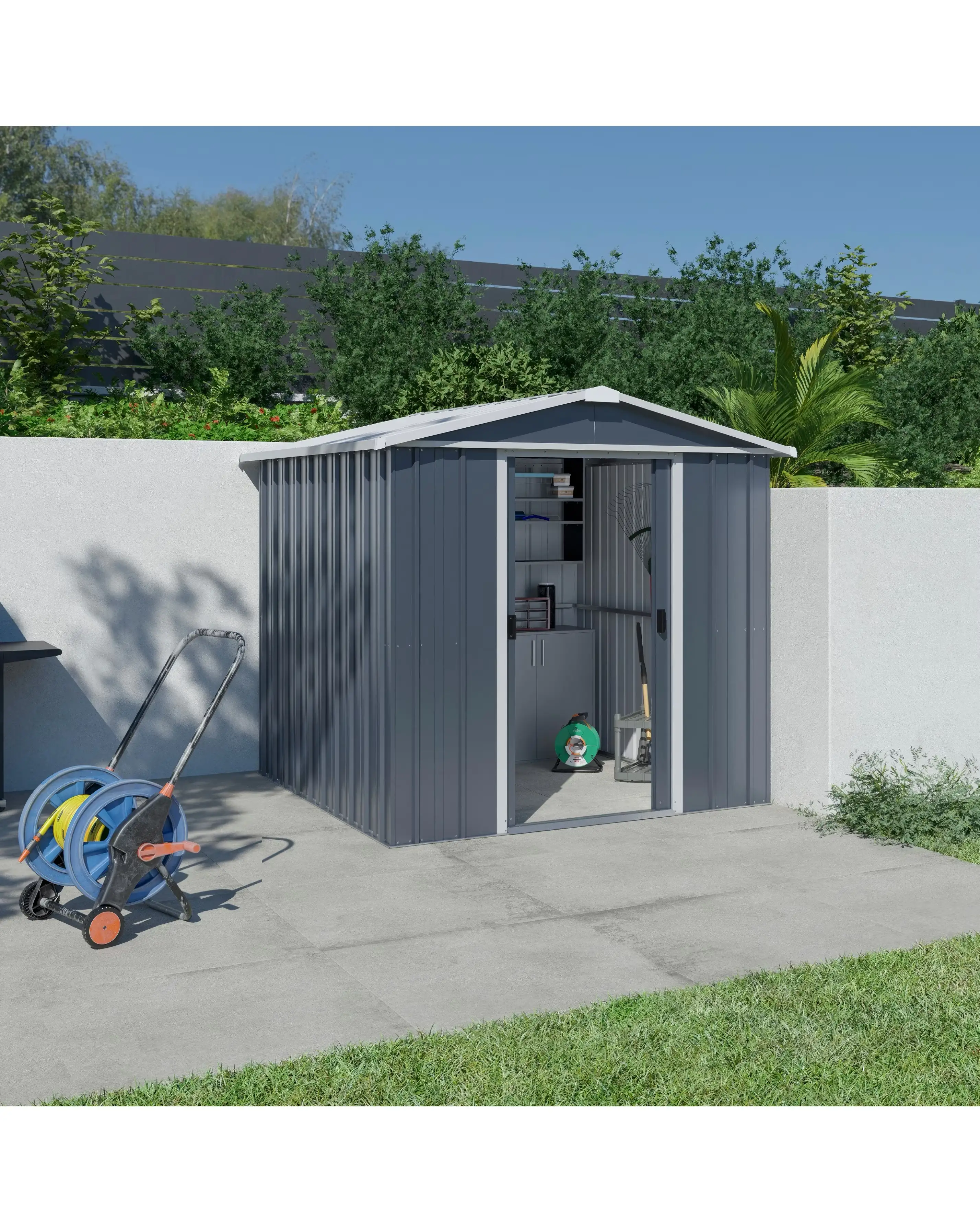 Yardmaster 6x5 Apex Metal Shed 2 Yardmaster 6x5 Apex Metal Shed