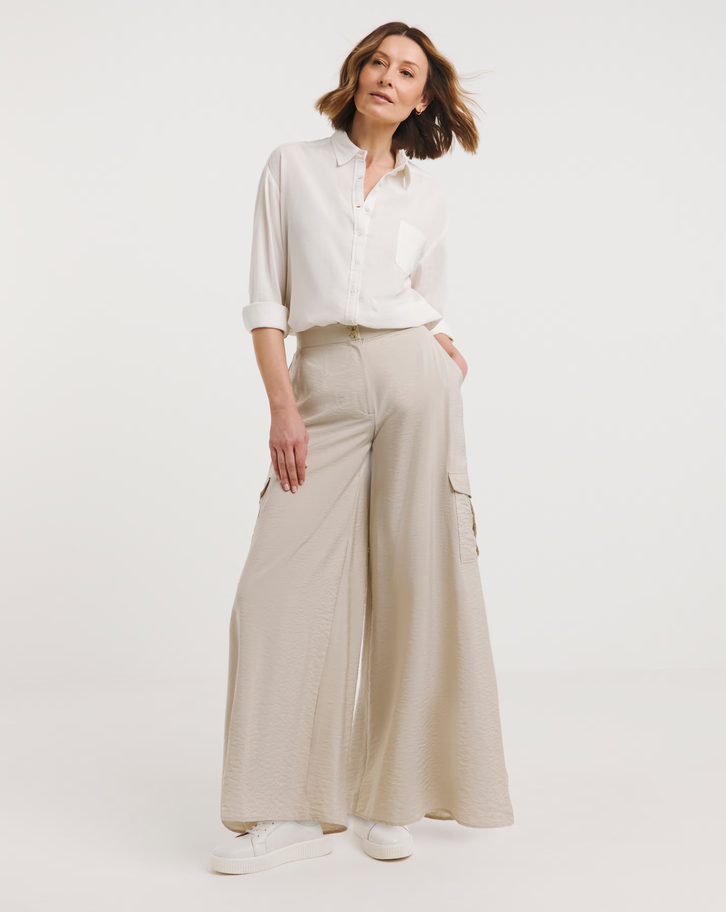 Stone Cargo Palazzo Trousers 1 Stone Cargo Palazzo Trousers