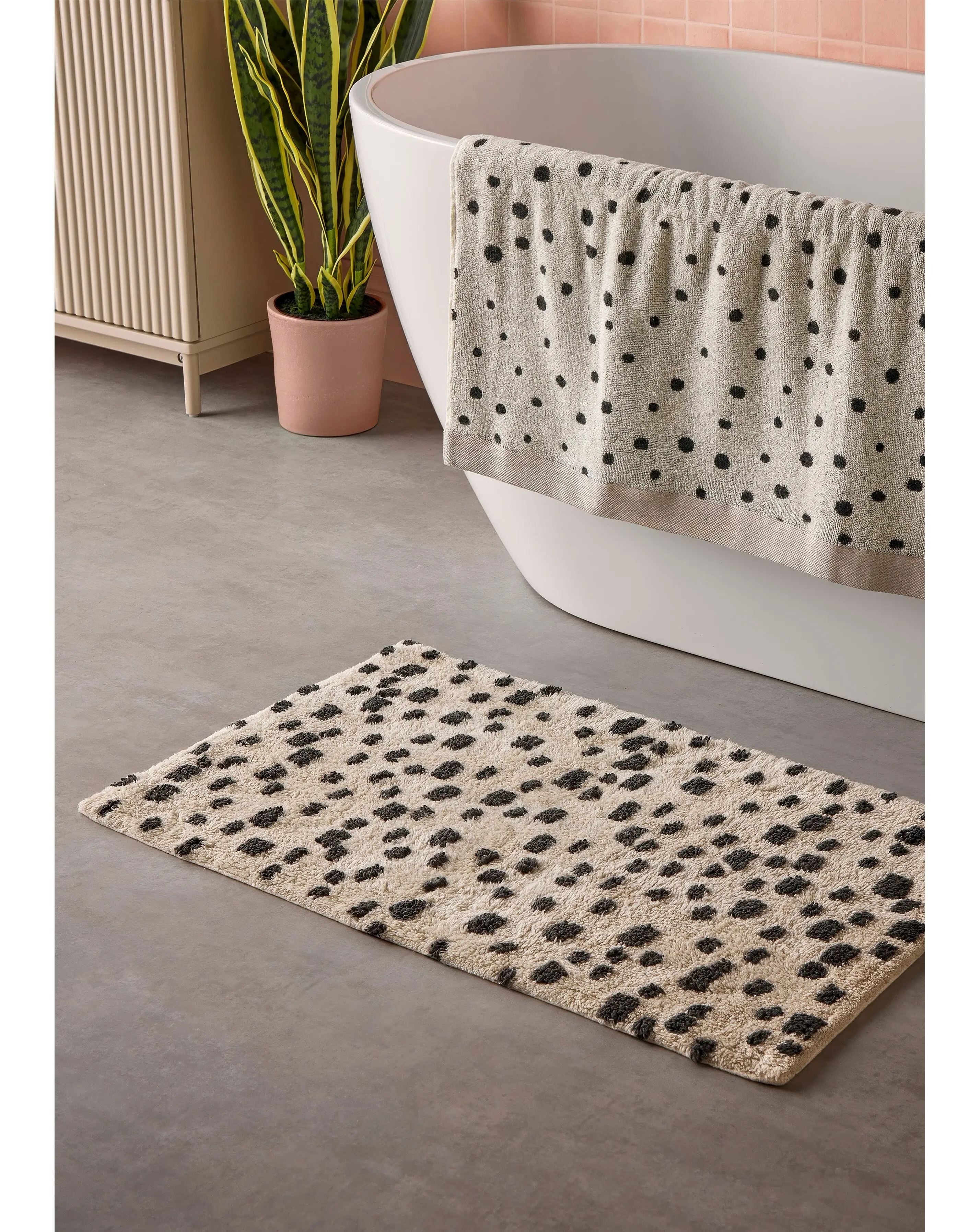 Cosmo Spot Cotton Bath Mat 1 Cosmo Spot Cotton Bath Mat