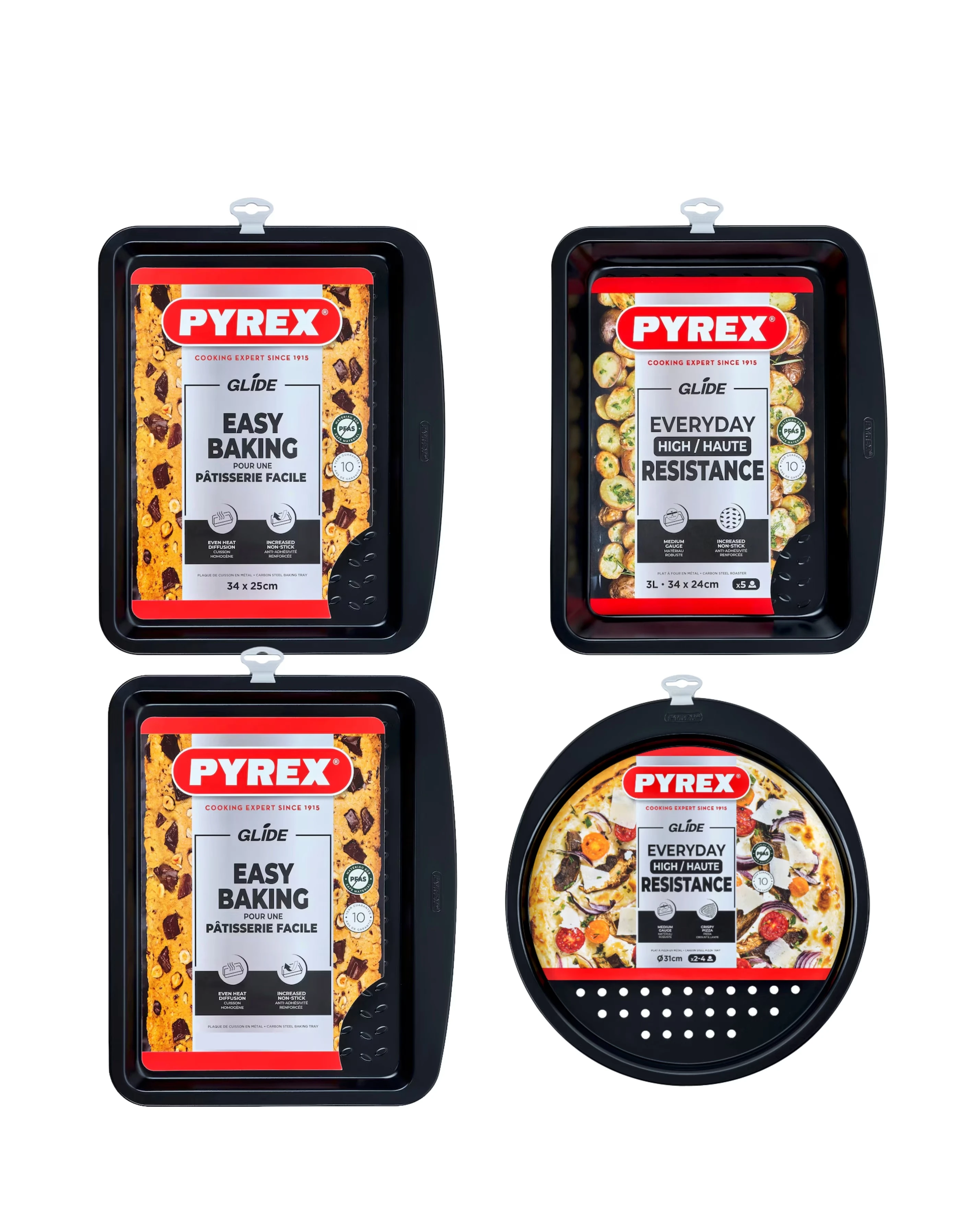 Pyrex Glide 4 Piece Ovenware Set 1 Pyrex Glide 4 Piece Ovenware Set