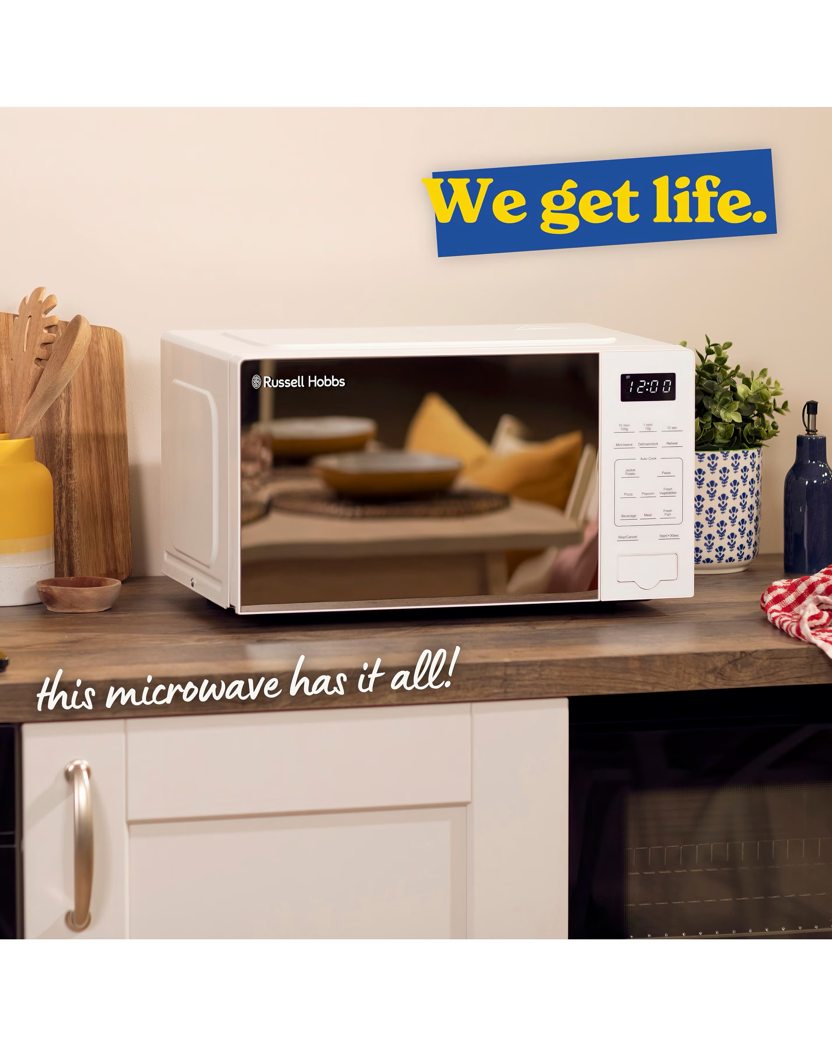 Russell Hobbs RHMT2005-M 20L Touch Control Digital Microwave - White 6 Russell Hobbs RHMT2005-M 20L Touch Control Digital Microwave - White