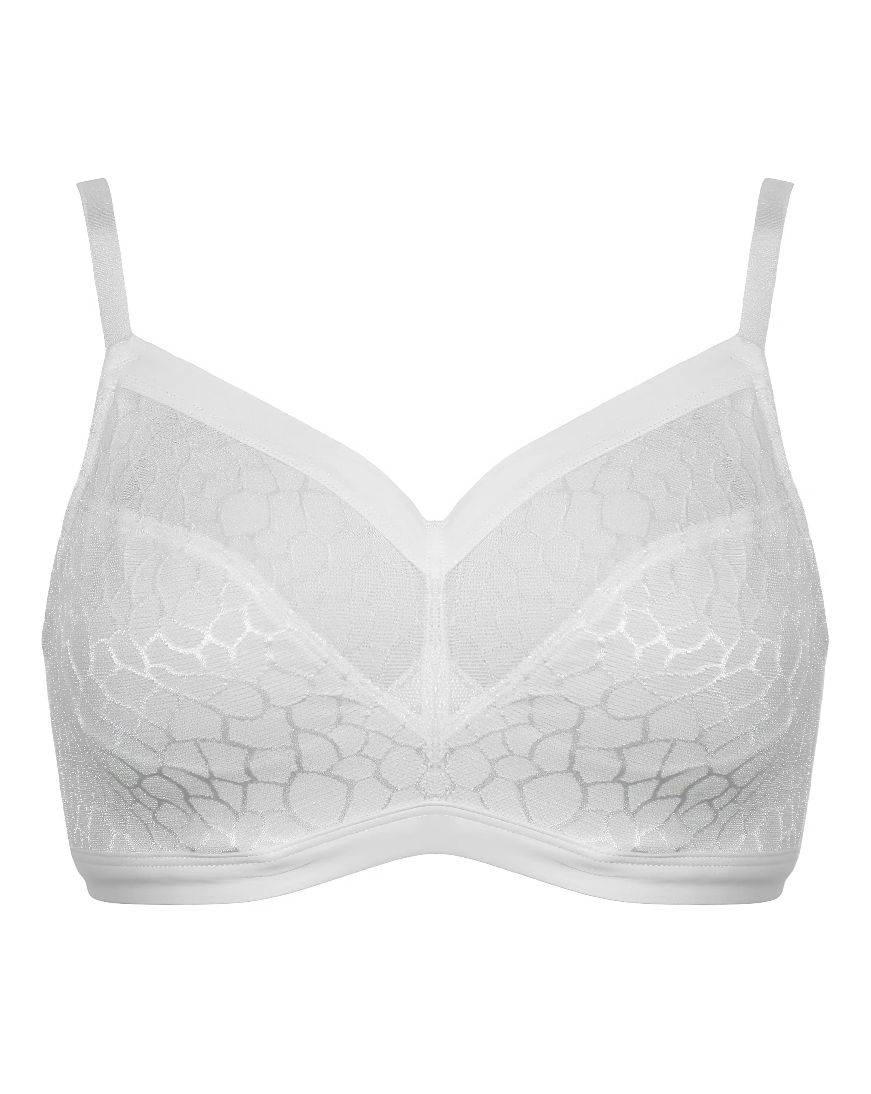 Pour Moi Geo Sculpt Fuller Bust Non Wire Bralette White 6 Pour Moi Geo Sculpt Fuller Bust Non Wire Bralette White