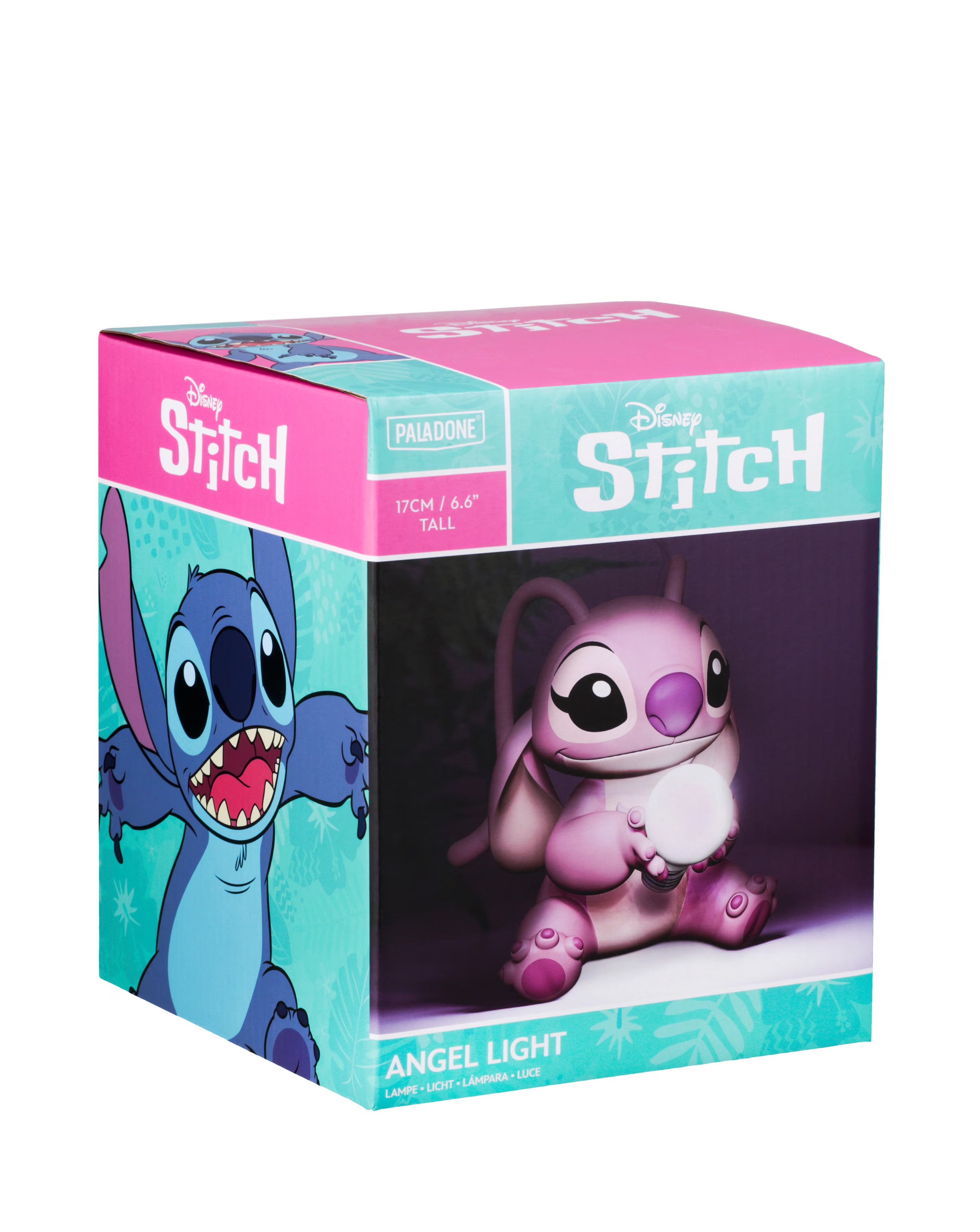 Disney Lilo & Stitch Cute Pink Angel Night Lamp, Collectable Gift 5 Disney Lilo & Stitch Cute Pink Angel Night Lamp, Collectable Gift