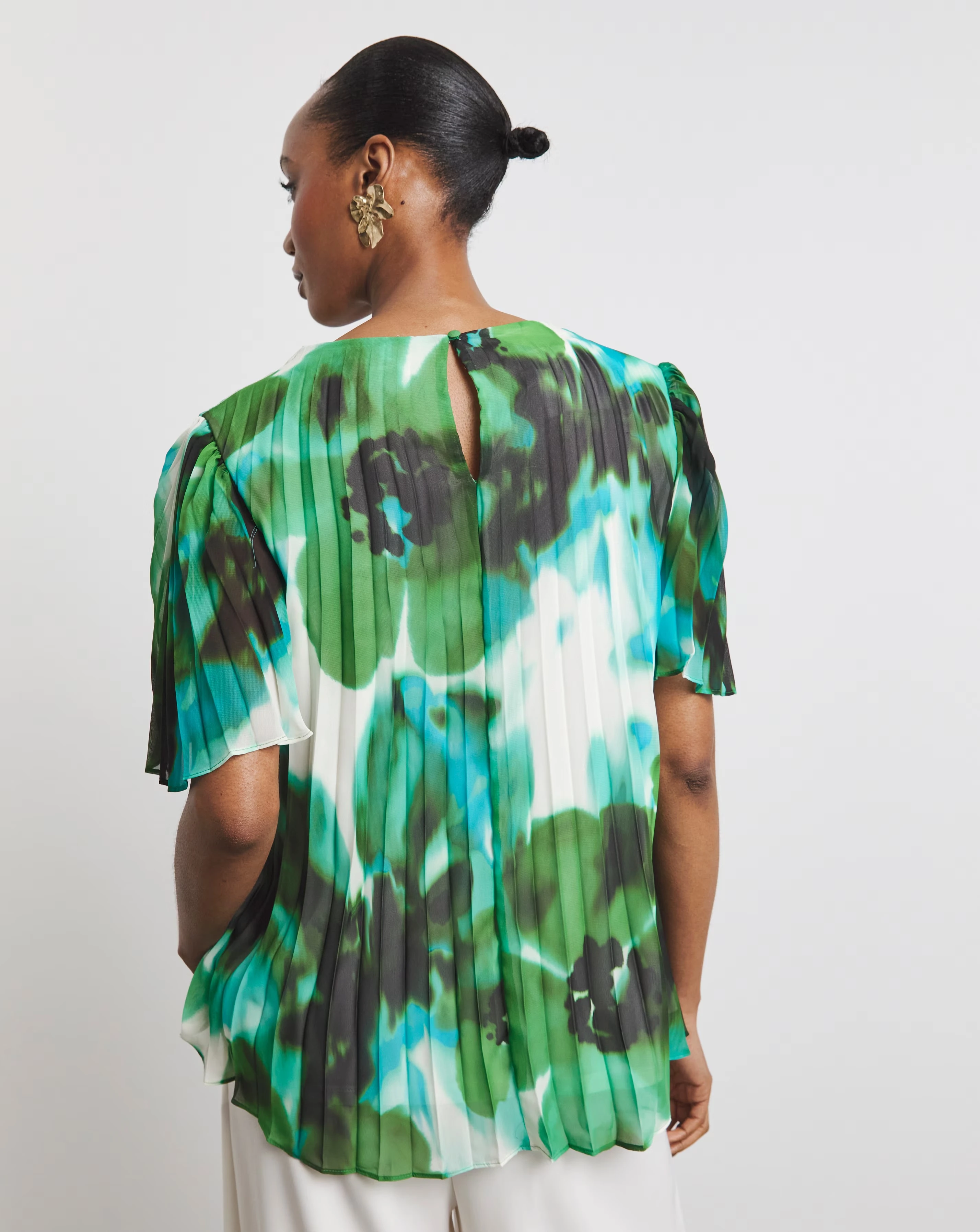 Joanna Hope Printed Pleated Blouse 4 Joanna Hope Printed Pleated Blouse