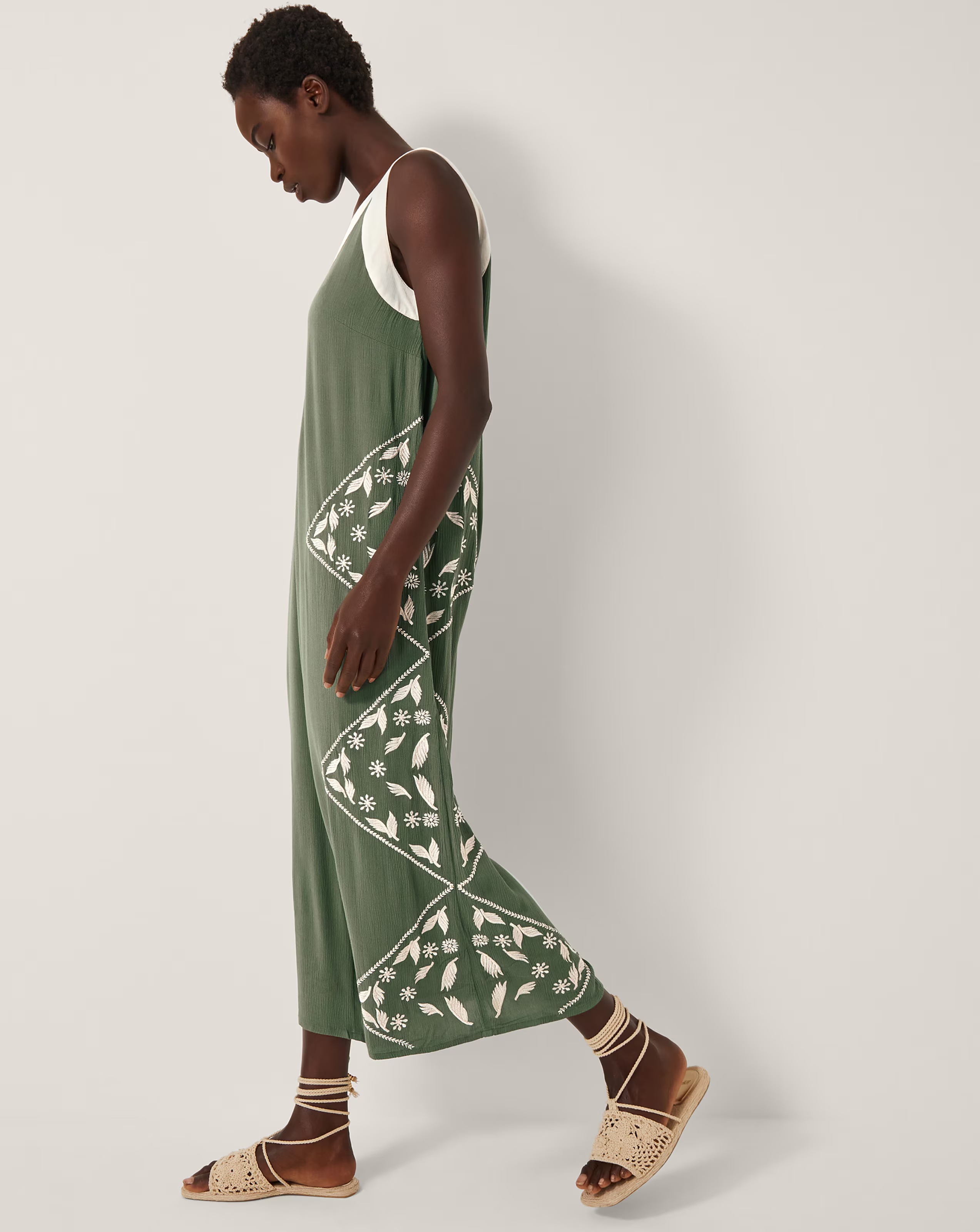 Monsoon Rhea Embroidered Culotte Romper 3 Monsoon Rhea Embroidered Culotte Romper