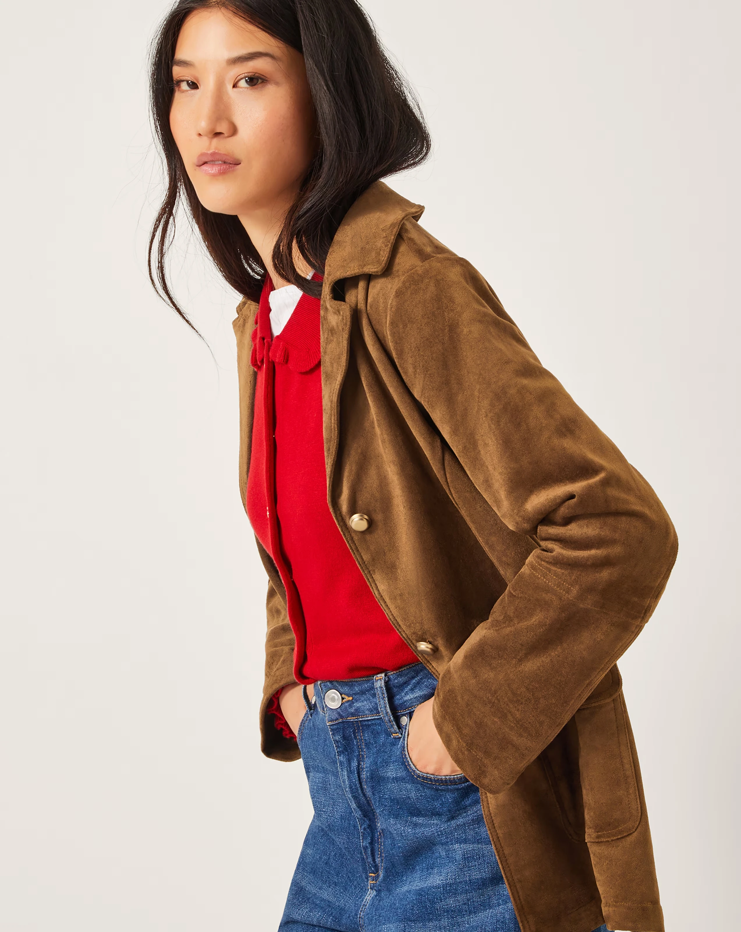 Monsoon Naya Suedette Jacket 3 Monsoon Naya Suedette Jacket