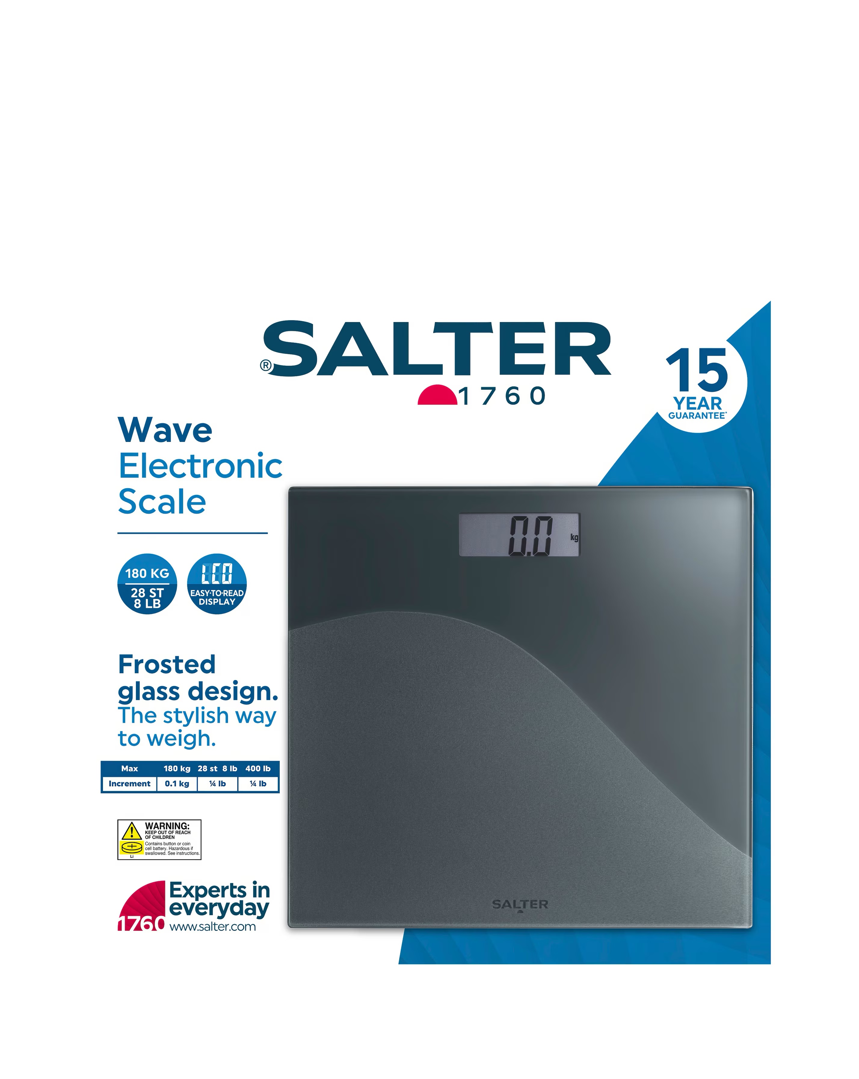 Salter Wave Two Tone Bathroom Scale 5 Salter Wave Two Tone Bathroom Scale