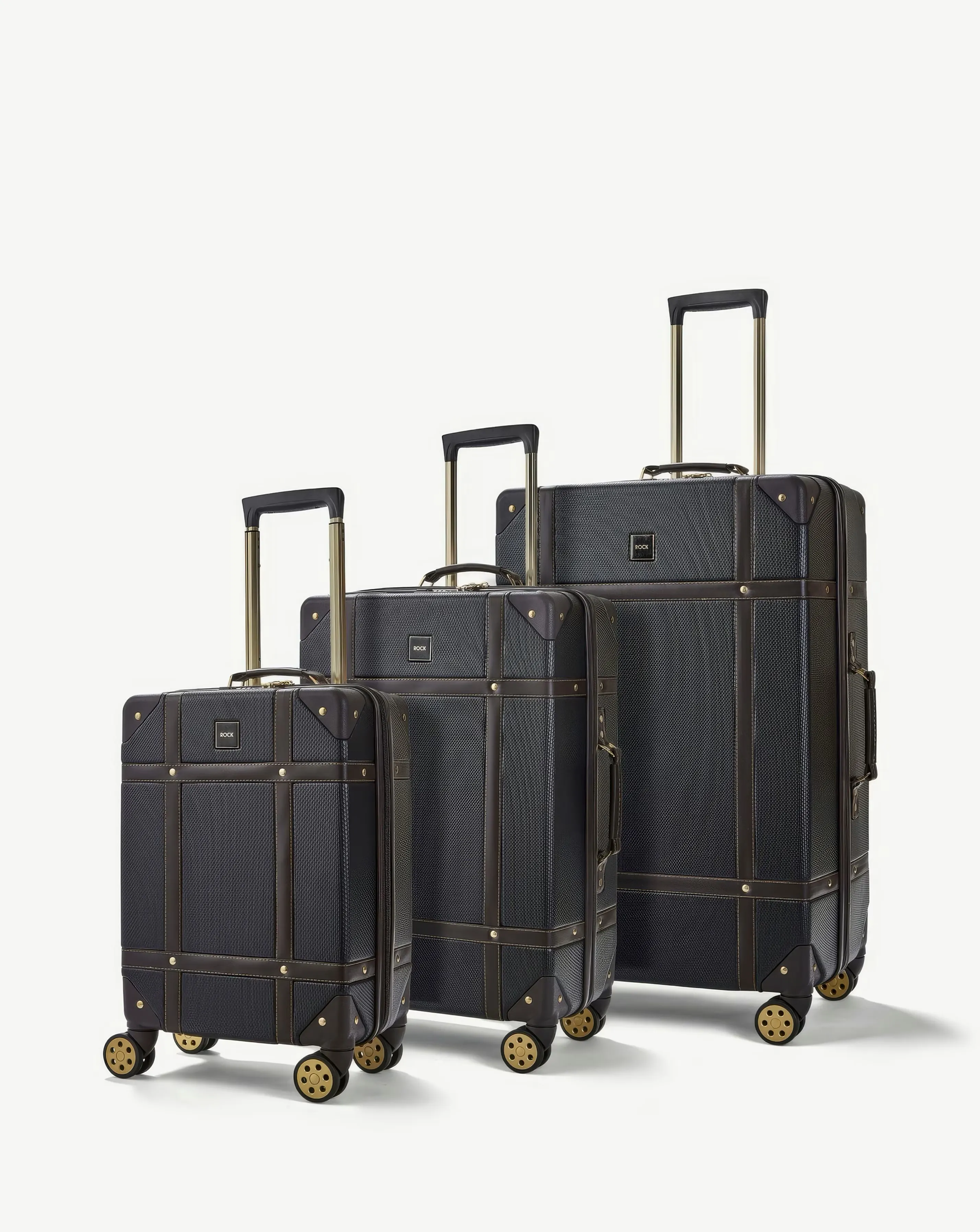 Rock Vintage 3pc Suitcase Set 1 Rock Vintage 3pc Suitcase Set