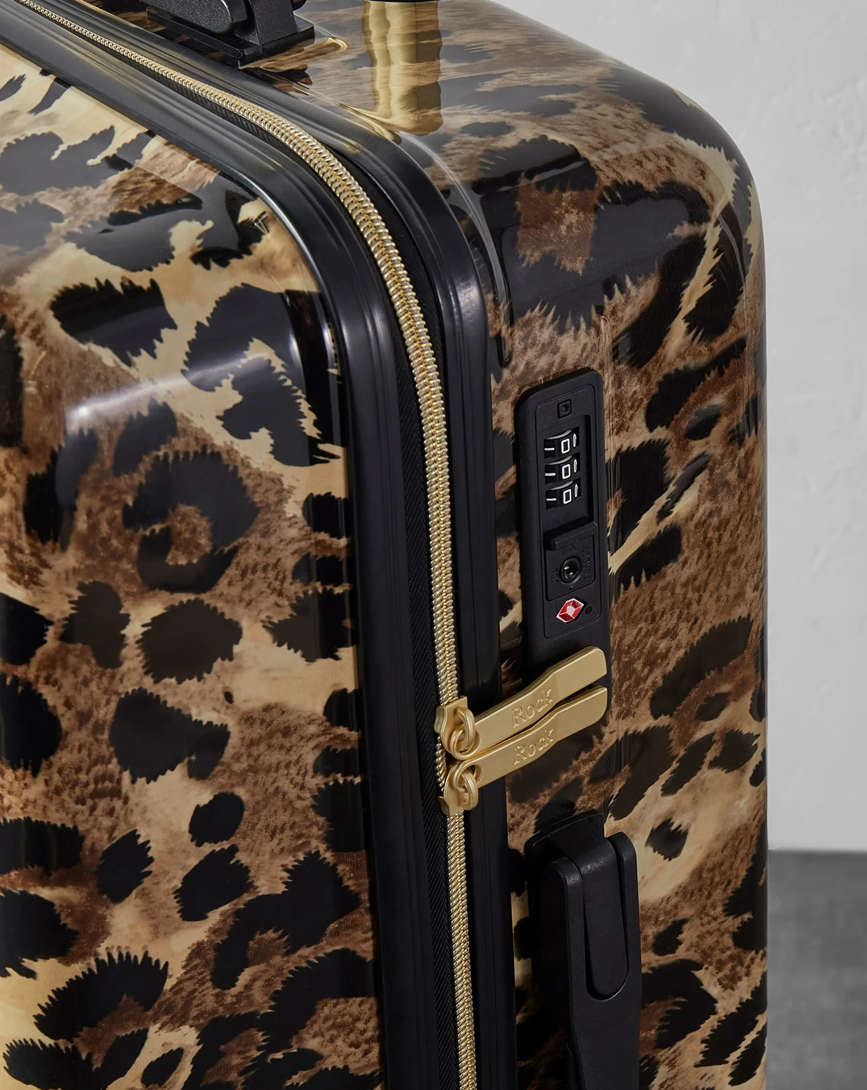 Rock Savannah Leopard Medium Suitcase 3 Rock Savannah Leopard Medium Suitcase