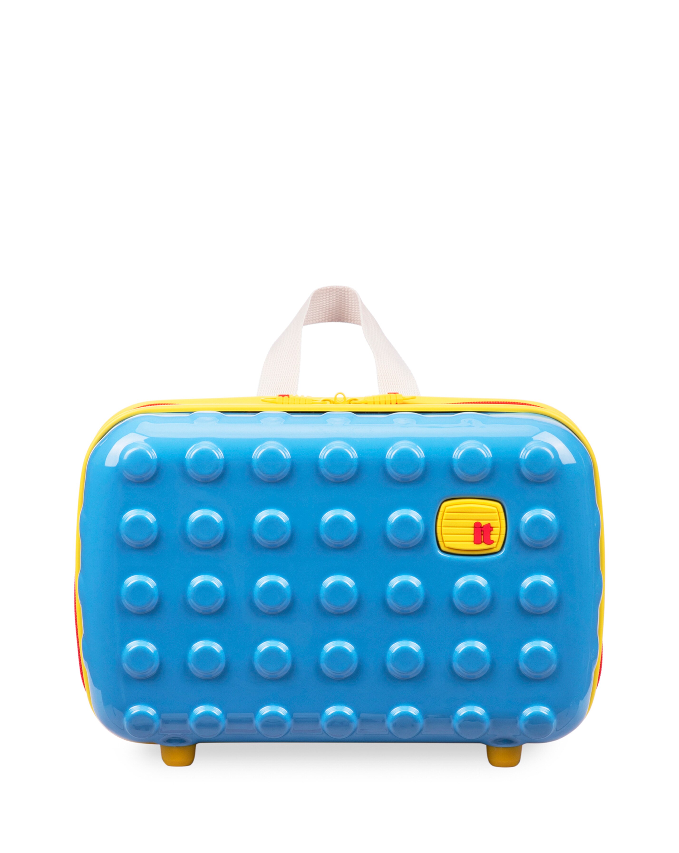 IT Luggage Bobble-Bloc Bonnie Blue 2pc Kiddies Suitcase Case 12 IT Luggage Bobble-Bloc Bonnie Blue 2pc Kiddies Suitcase Case
