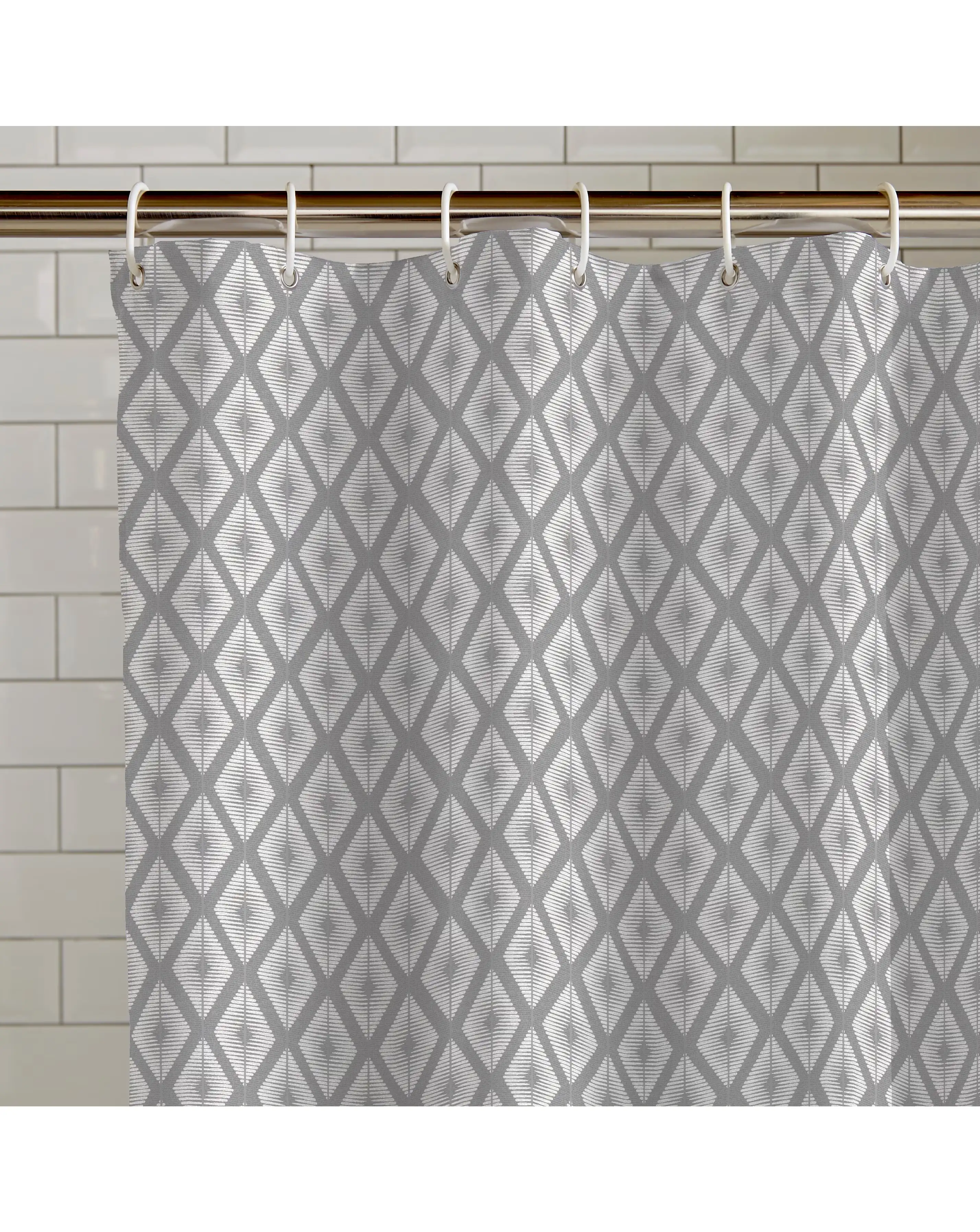 Catherine Lansfield Aztec Diamond Shower Curtain 2 Catherine Lansfield Aztec Diamond Shower Curtain