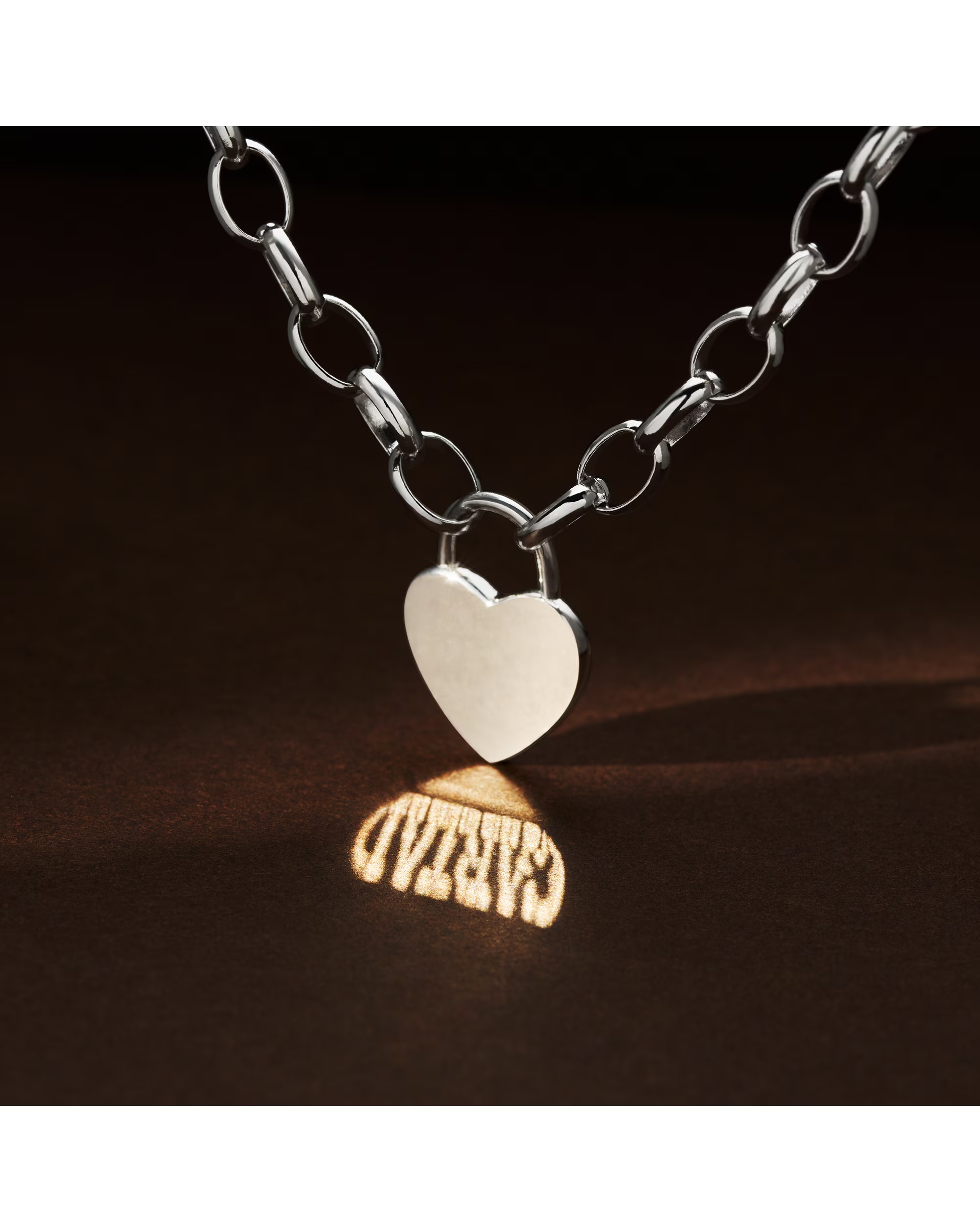 Cariad Sterling Silver Padlock Necklace 2 Cariad Sterling Silver Padlock Necklace