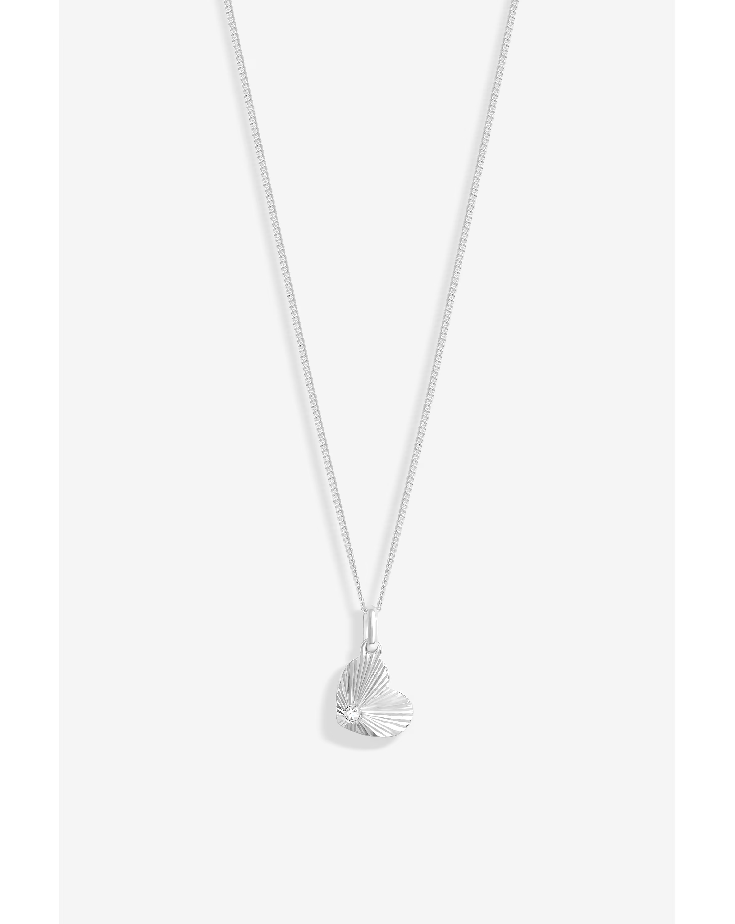 Simply Silver Cut Heart Pendant 1 Simply Silver Cut Heart Pendant