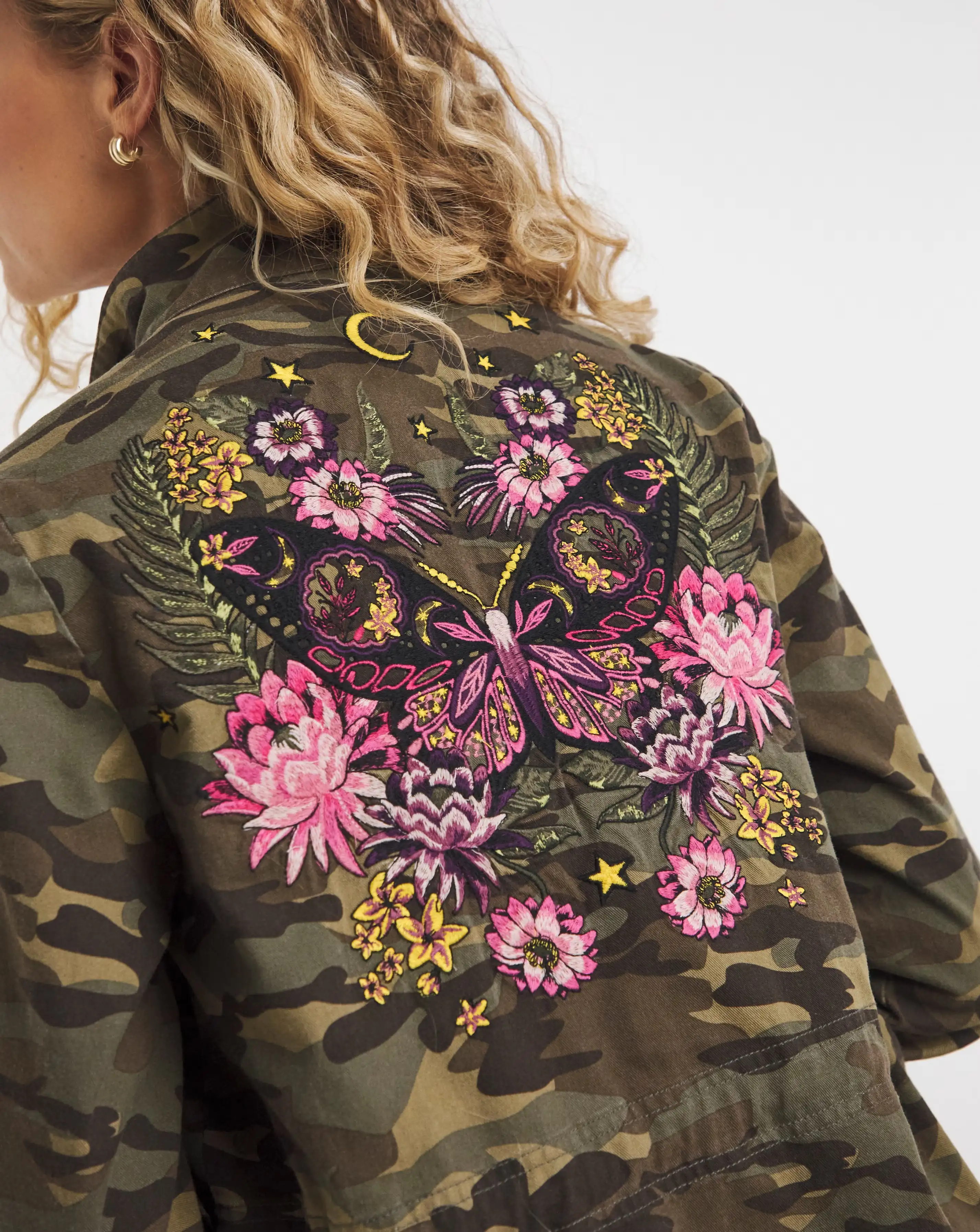 Joe Browns Embroidered Camo Military Jacket 4 Joe Browns Embroidered Camo Military Jacket