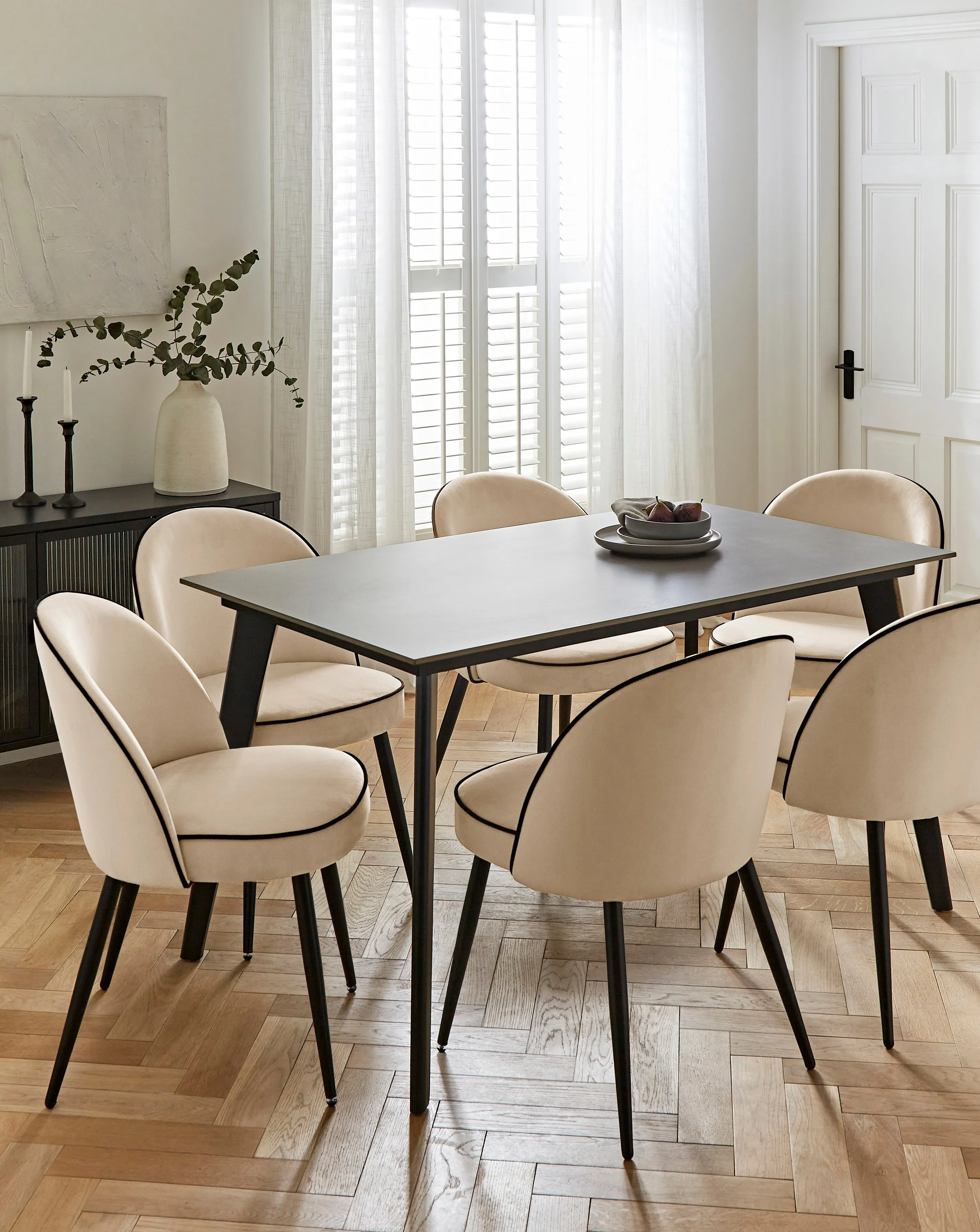 Hale Table with 6 Camille Chairs 1 Hale Table with 6 Camille Chairs