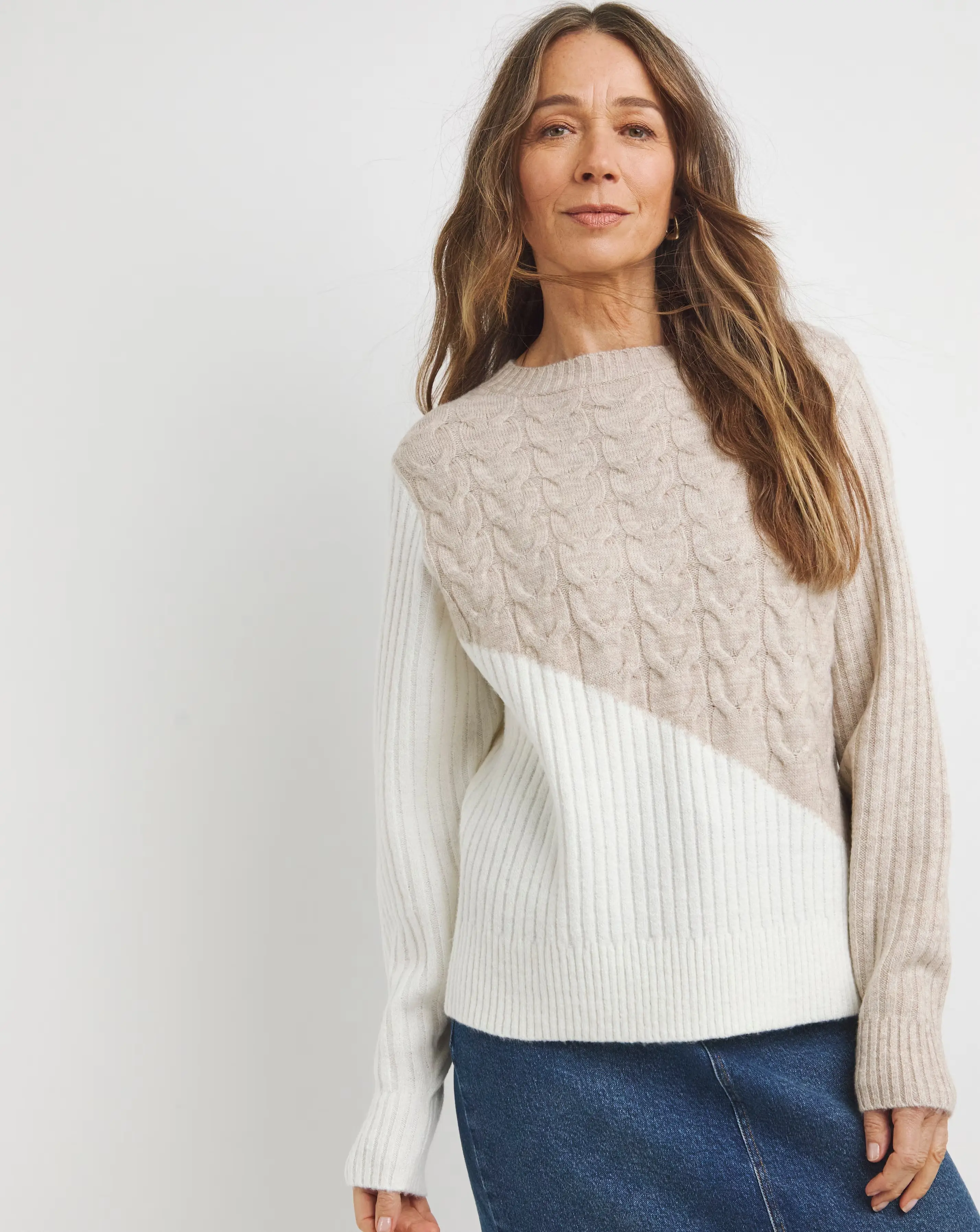 Mix Cable Rib Jumper 1 Mix Cable Rib Jumper