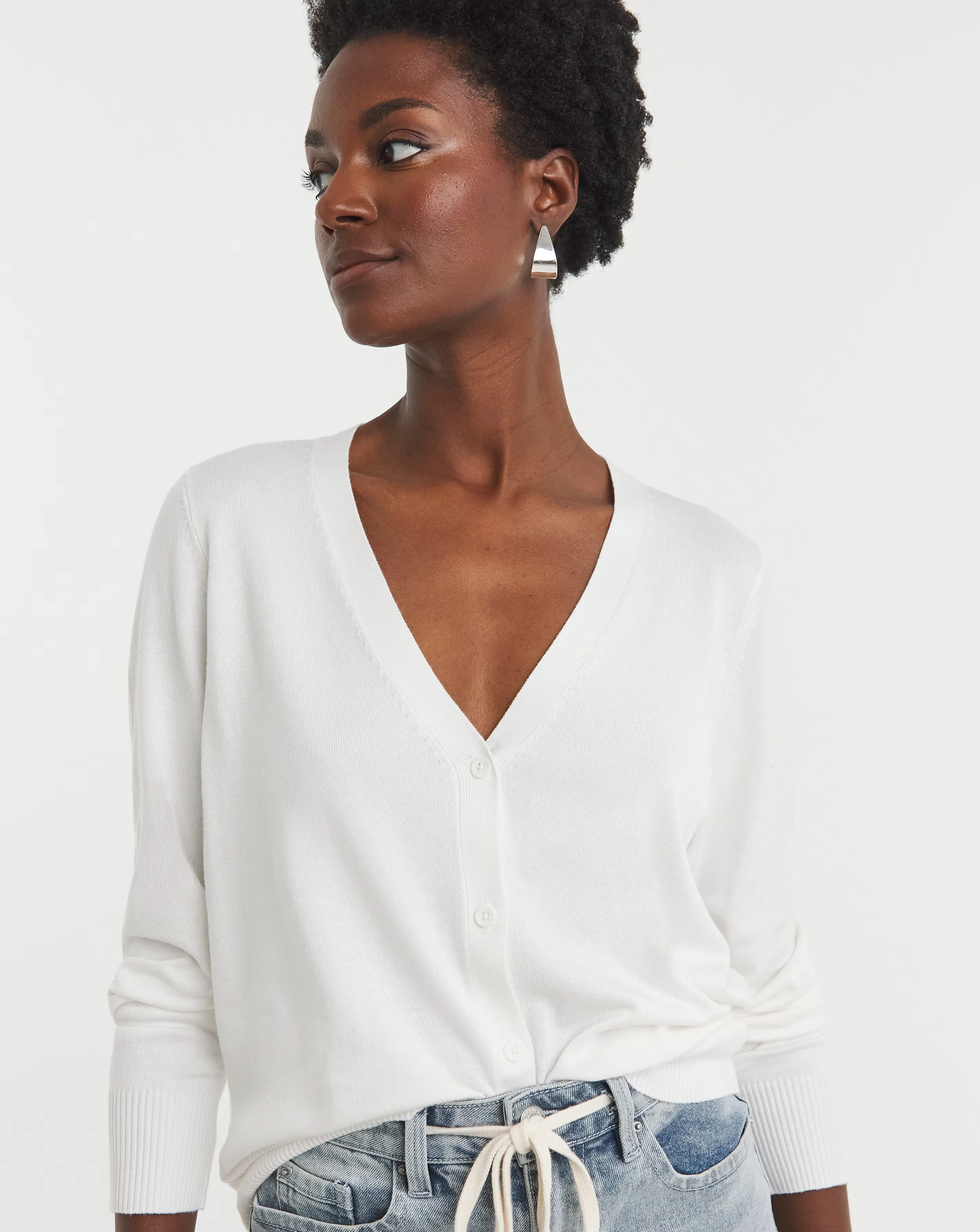 V Neck Cardigan