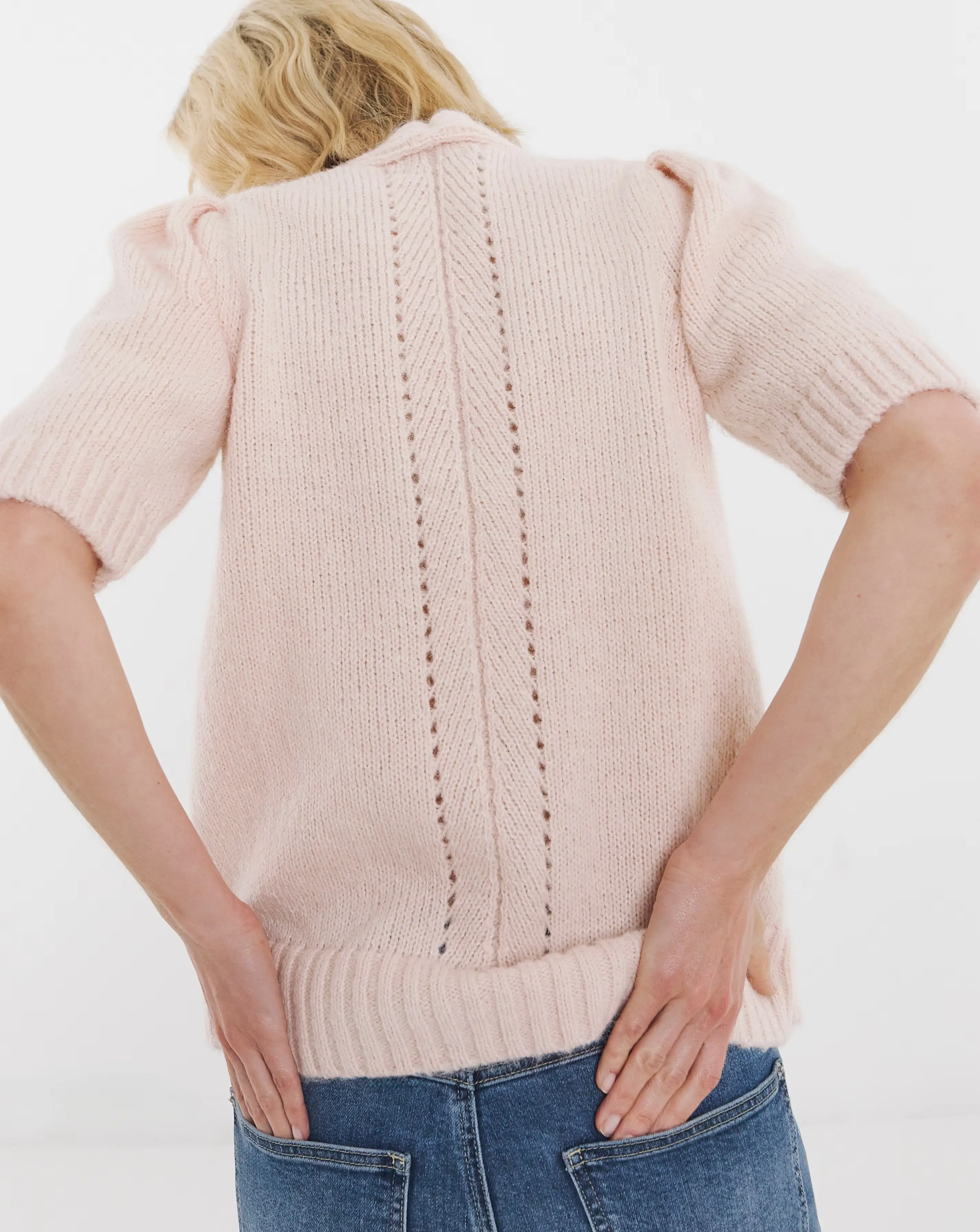 Puff Sleeve V Neck Cardigan 4 Puff Sleeve V Neck Cardigan