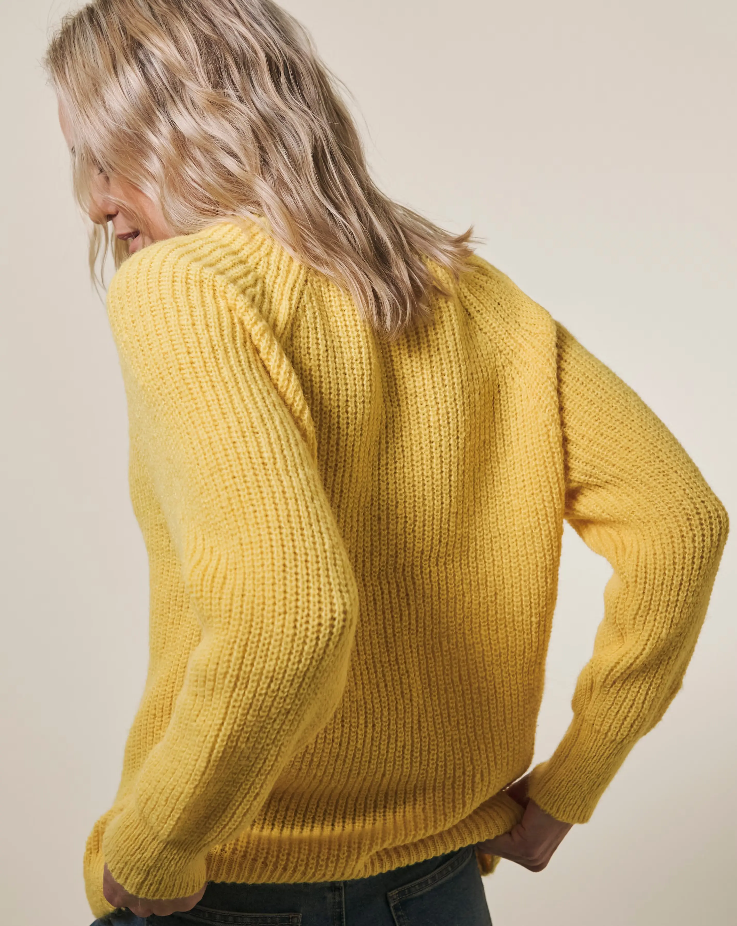 Yellow Open Stitch Jumper 3 Yellow Open Stitch Jumper