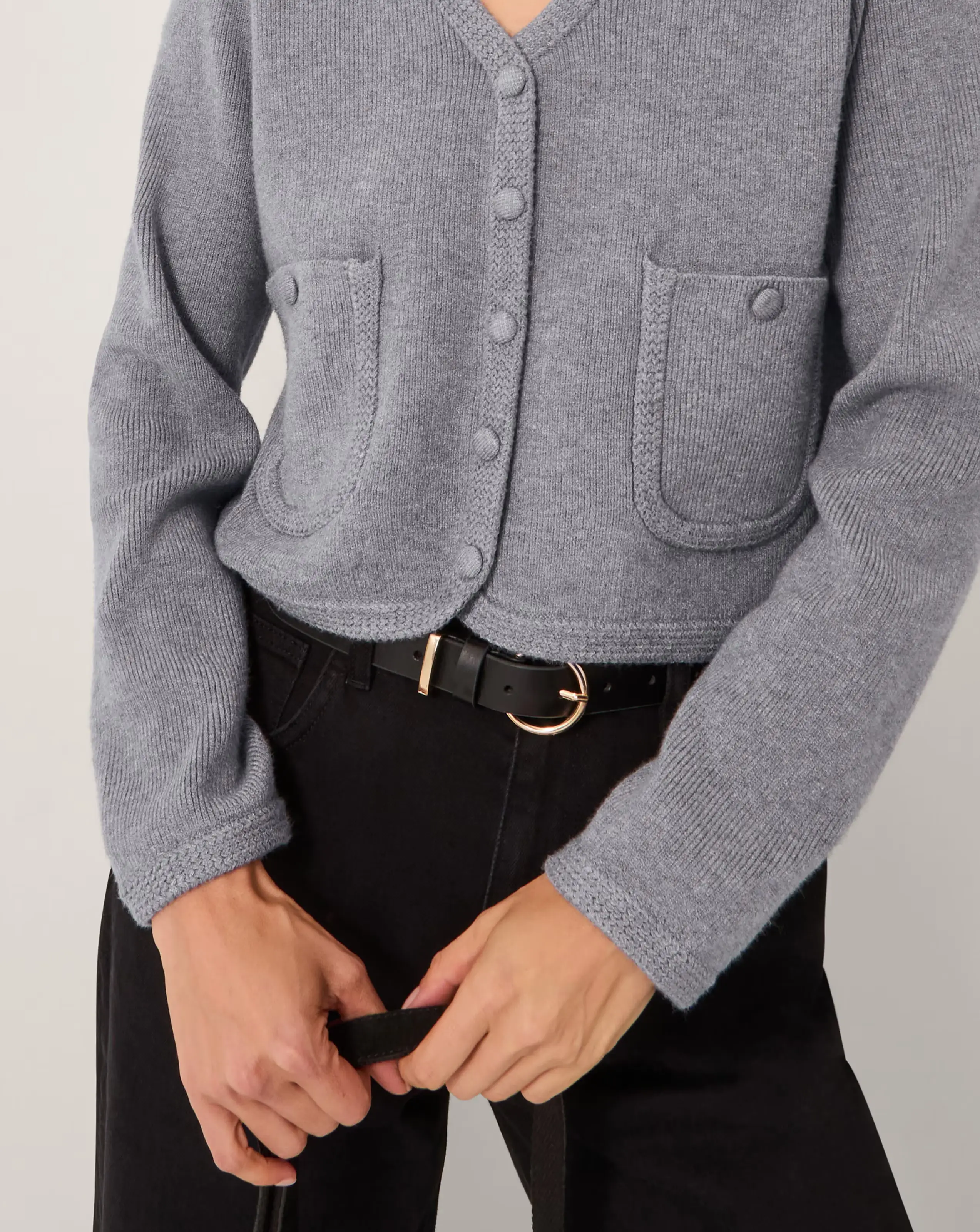 Monsoon Viola V-Neck Cropped Cardigan 4 Monsoon Viola V-Neck Cropped Cardigan