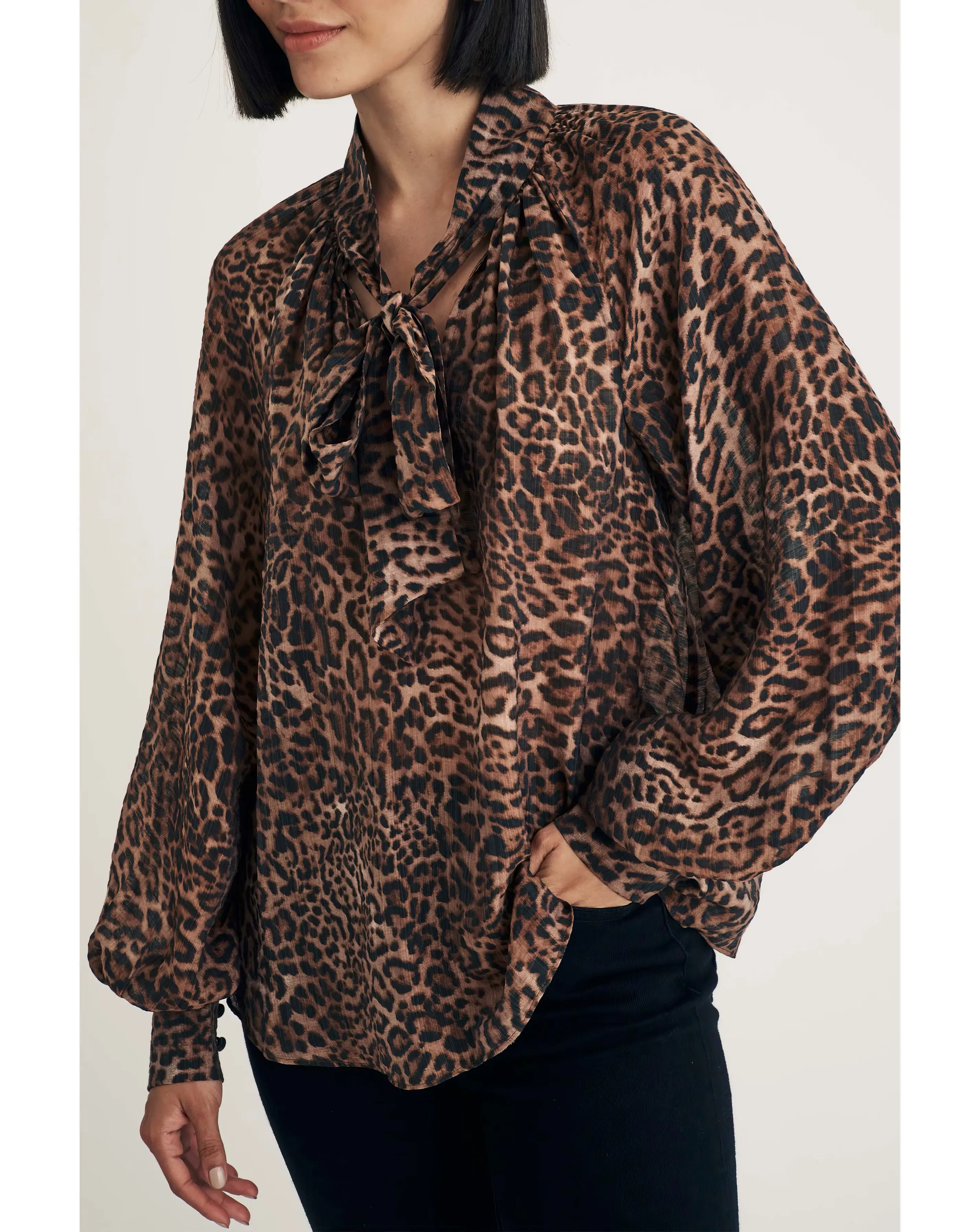 Nobody's Child Goldie Leopard Blouse 2 Nobody's Child Goldie Leopard Blouse