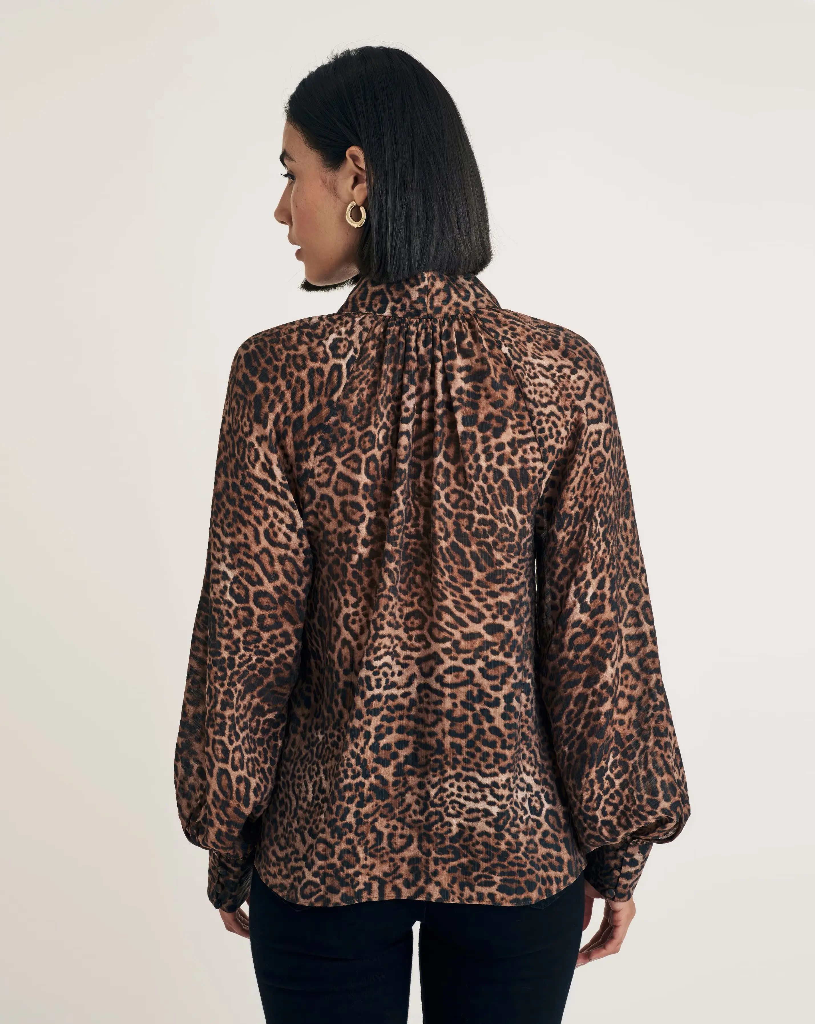 Nobody's Child Goldie Leopard Blouse 4 Nobody's Child Goldie Leopard Blouse