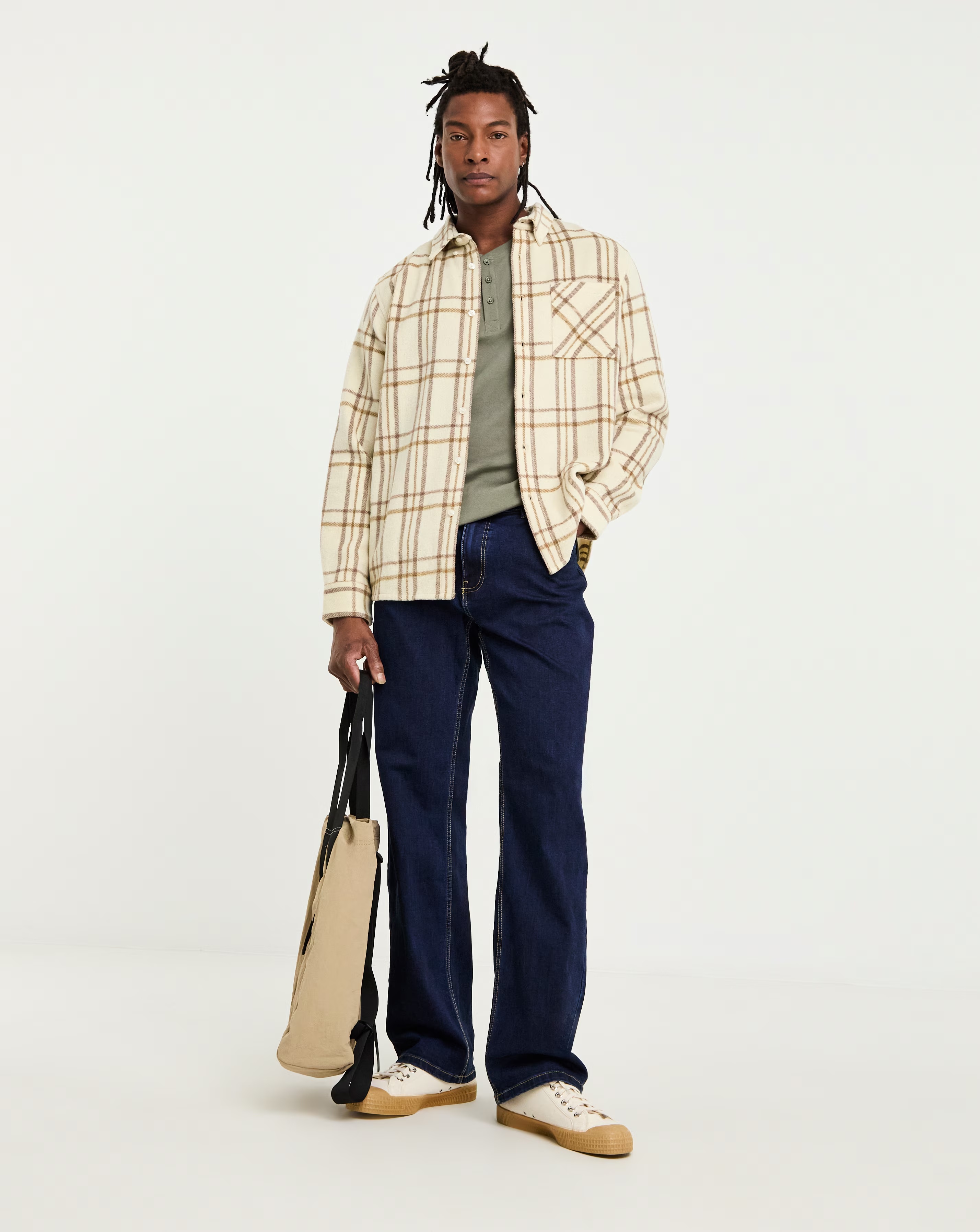 Grandad T-Shirt- Light Khaki 2 Grandad T-Shirt- Light Khaki