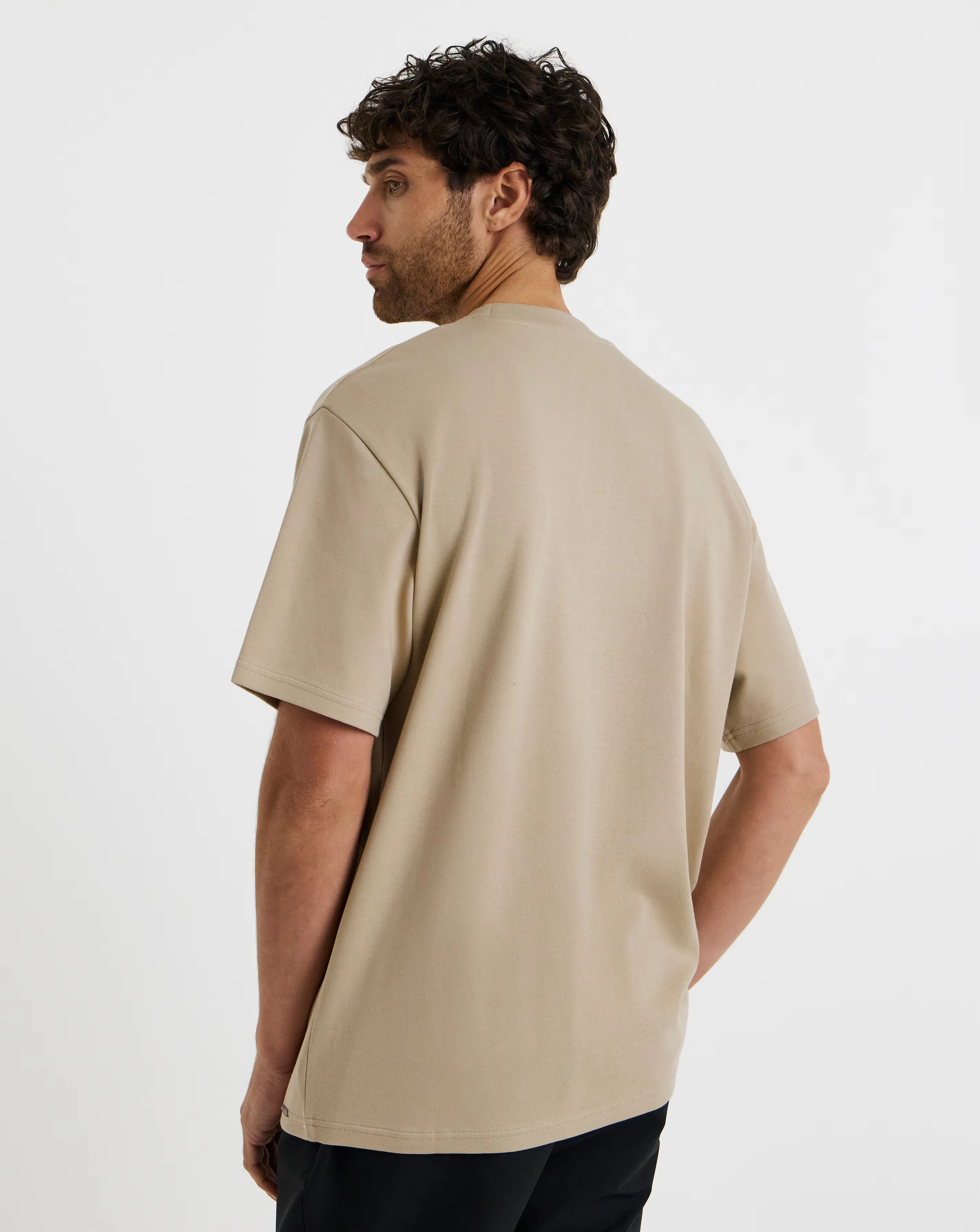 Folio Heavyweight Interlock T-Shirt-Stone 5 Folio Heavyweight Interlock T-Shirt-Stone