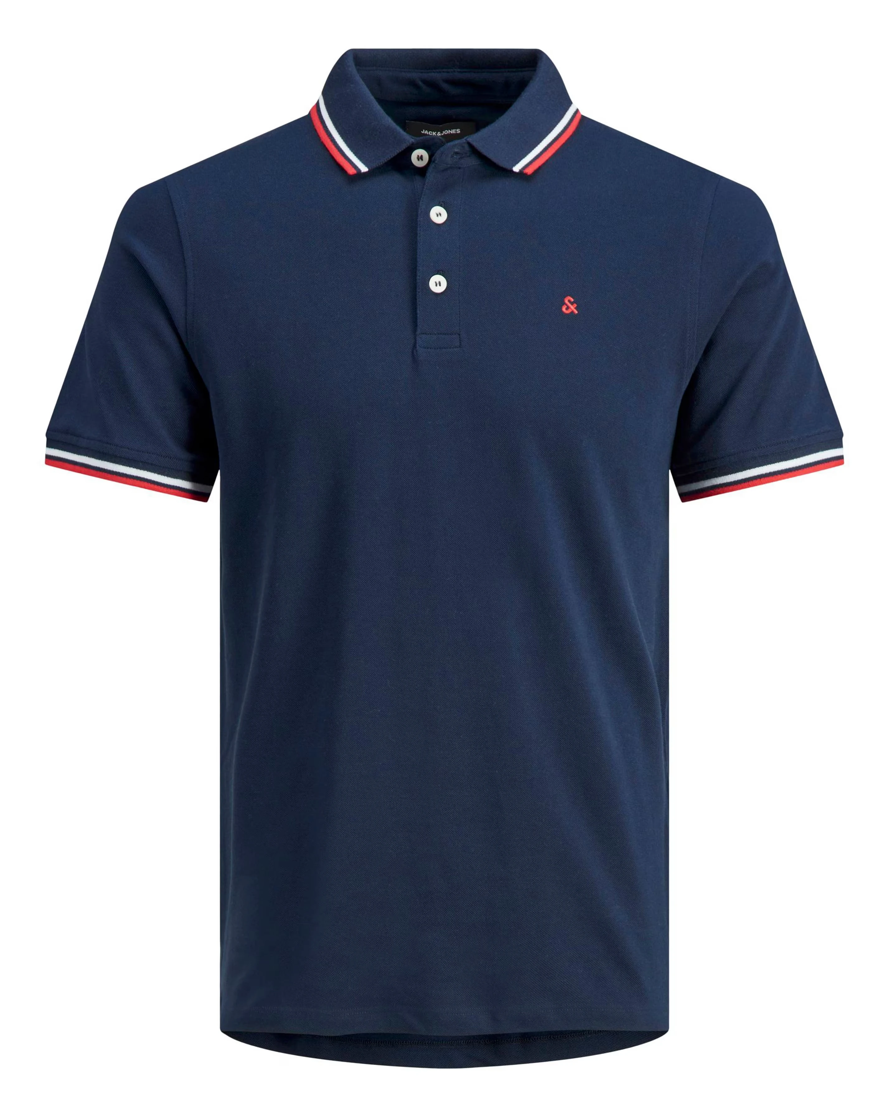 Jack & Jones Paulos Tipped Polo - Navy 2 Jack & Jones Paulos Tipped Polo - Navy
