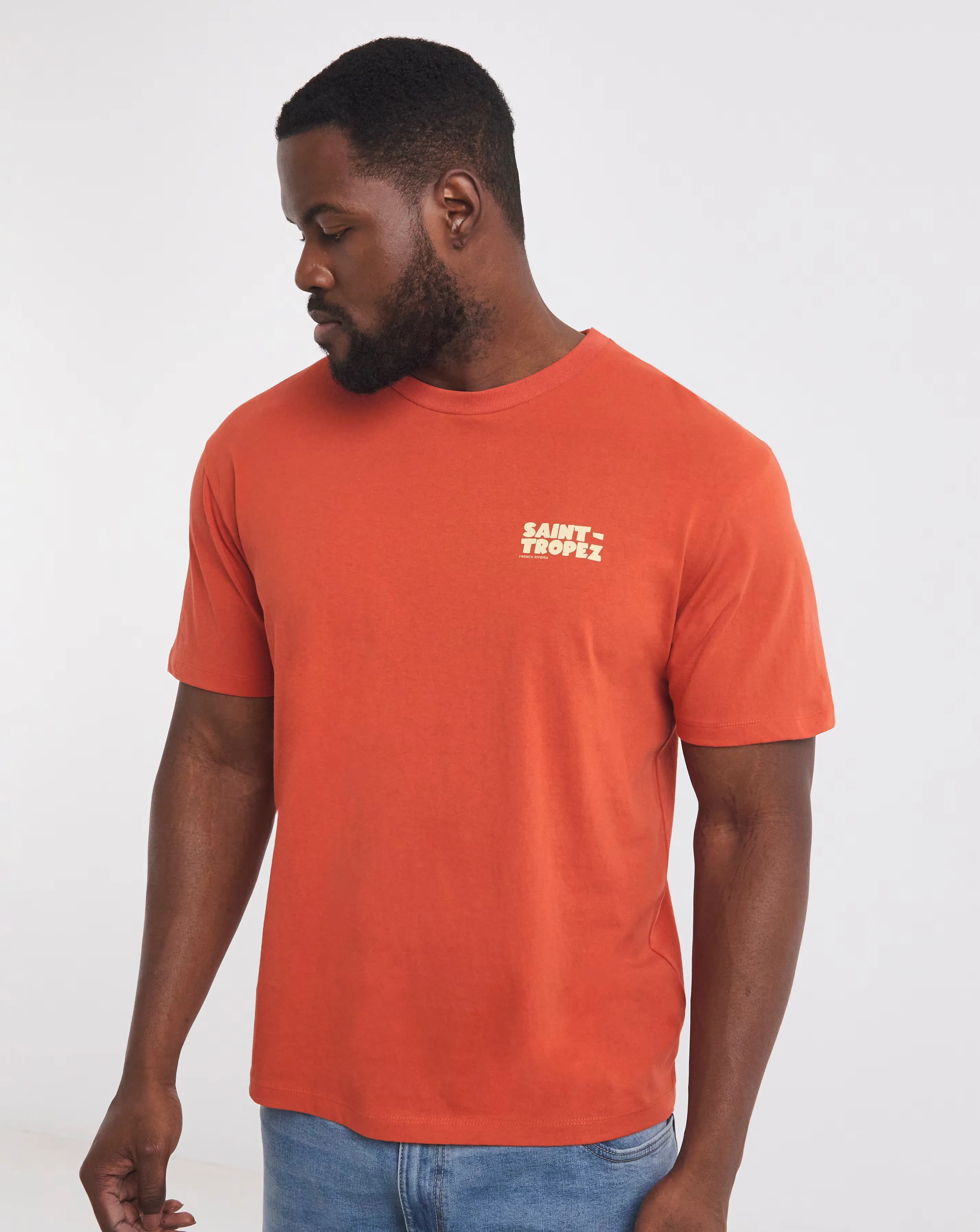 Jack & Jones Saint-Tropez Back Graphic T-Shirt - Orange 3 Jack & Jones Saint-Tropez Back Graphic T-Shirt - Orange