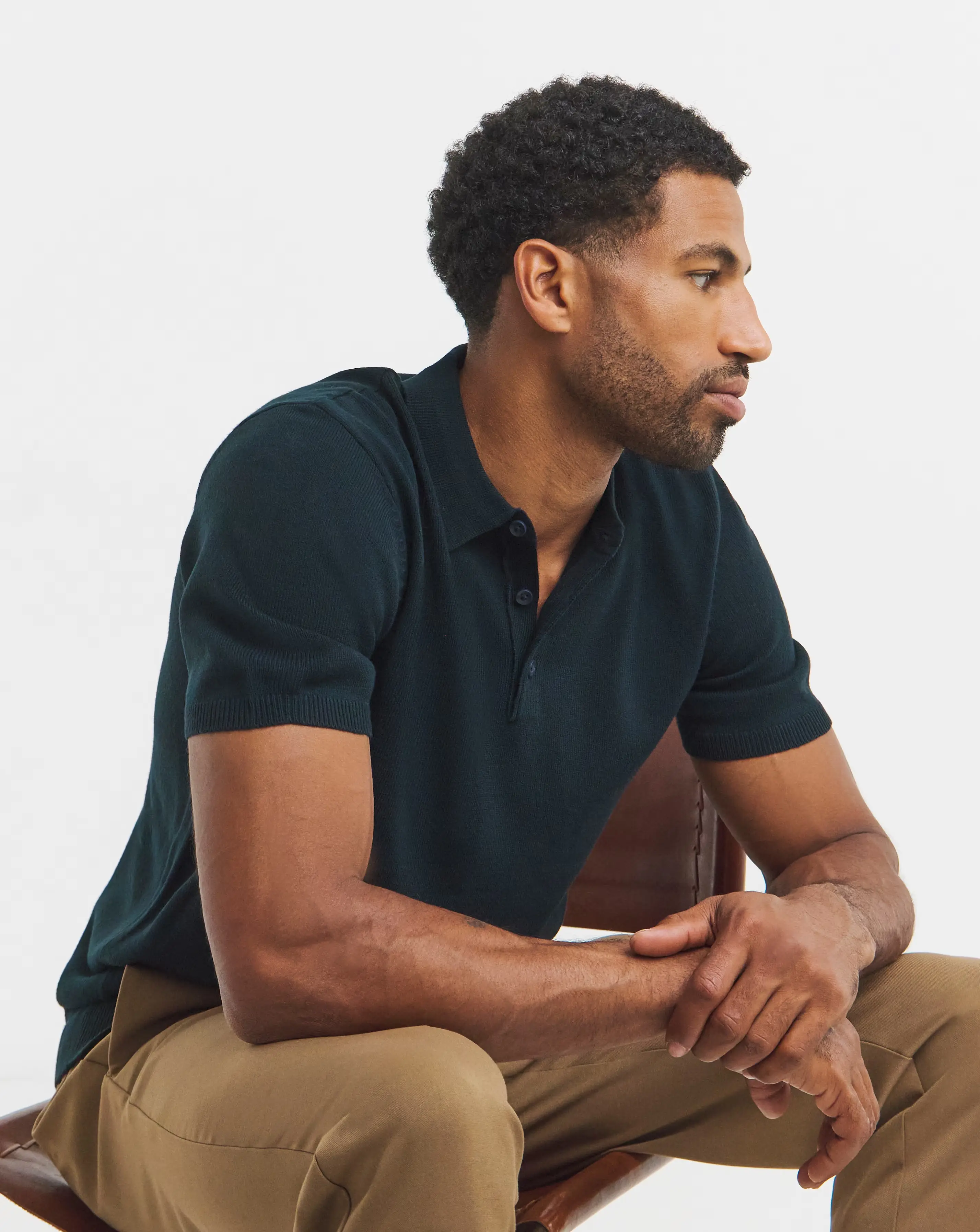 Value Knitted Short Sleeve Polo 1 Value Knitted Short Sleeve Polo