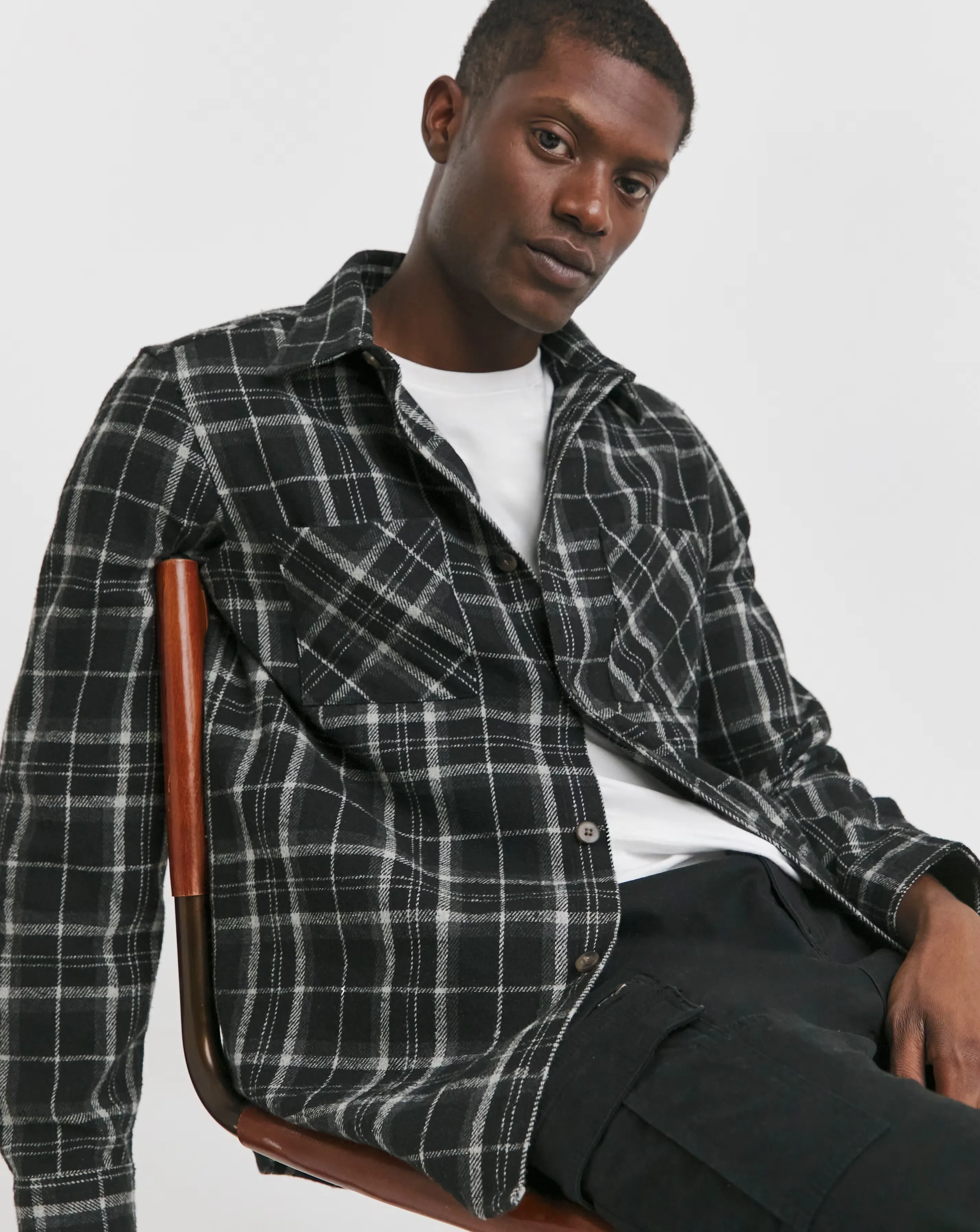 Double Pocket Check Overshirt 1 Double Pocket Check Overshirt