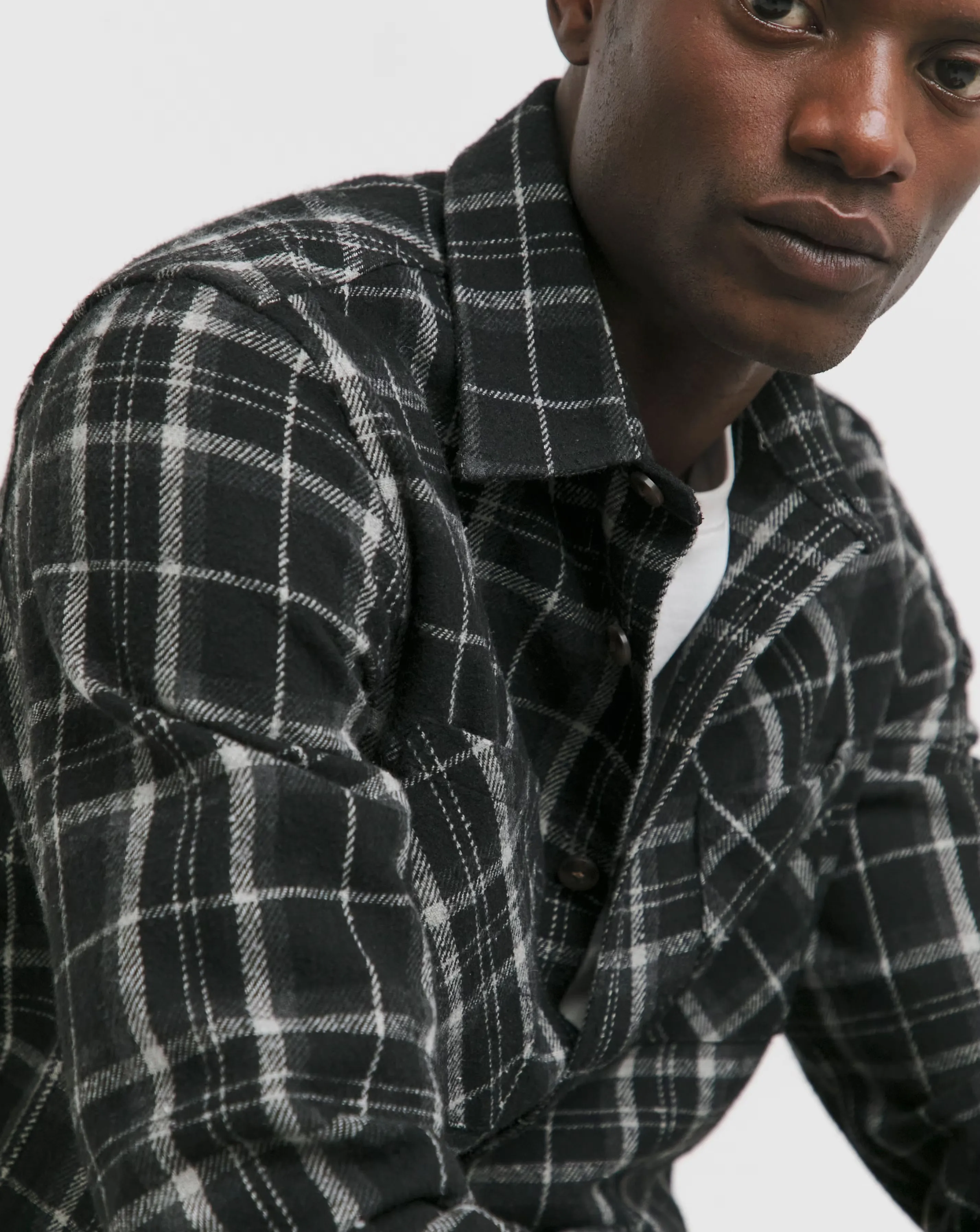Double Pocket Check Overshirt 4 Double Pocket Check Overshirt
