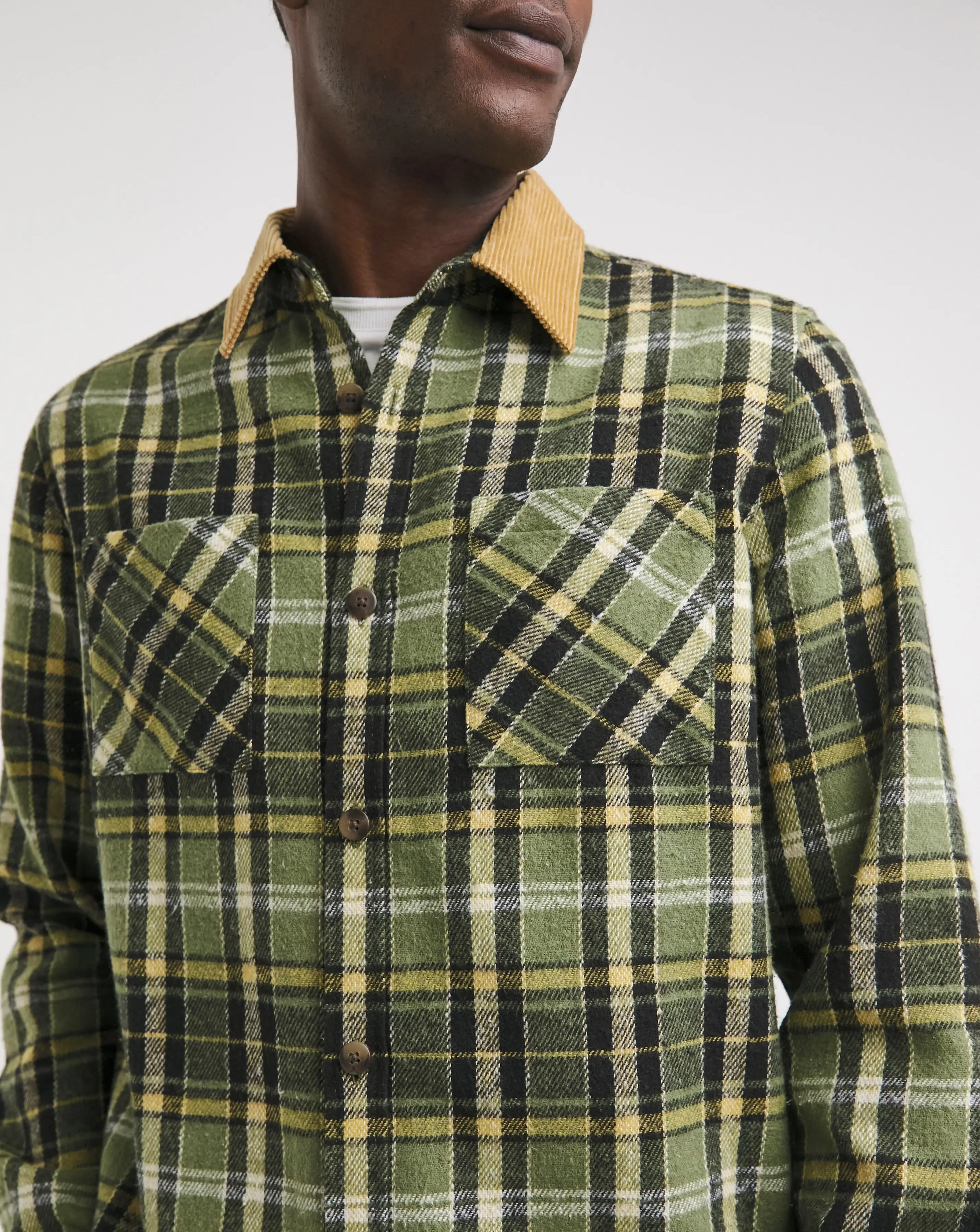 Cord Collar Check Overshirt 3 Cord Collar Check Overshirt