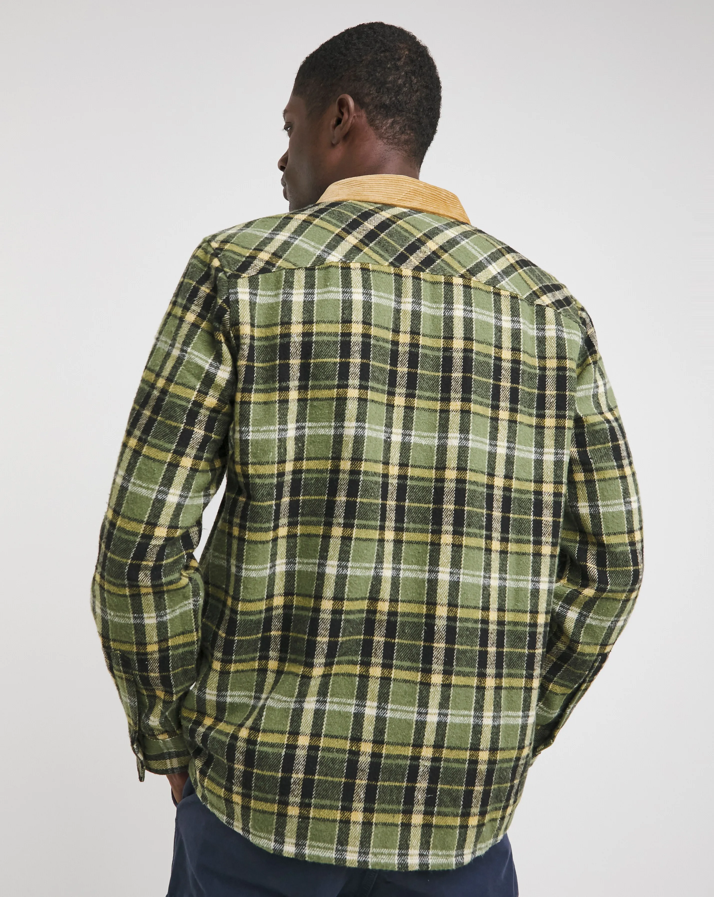 Cord Collar Check Overshirt 4 Cord Collar Check Overshirt
