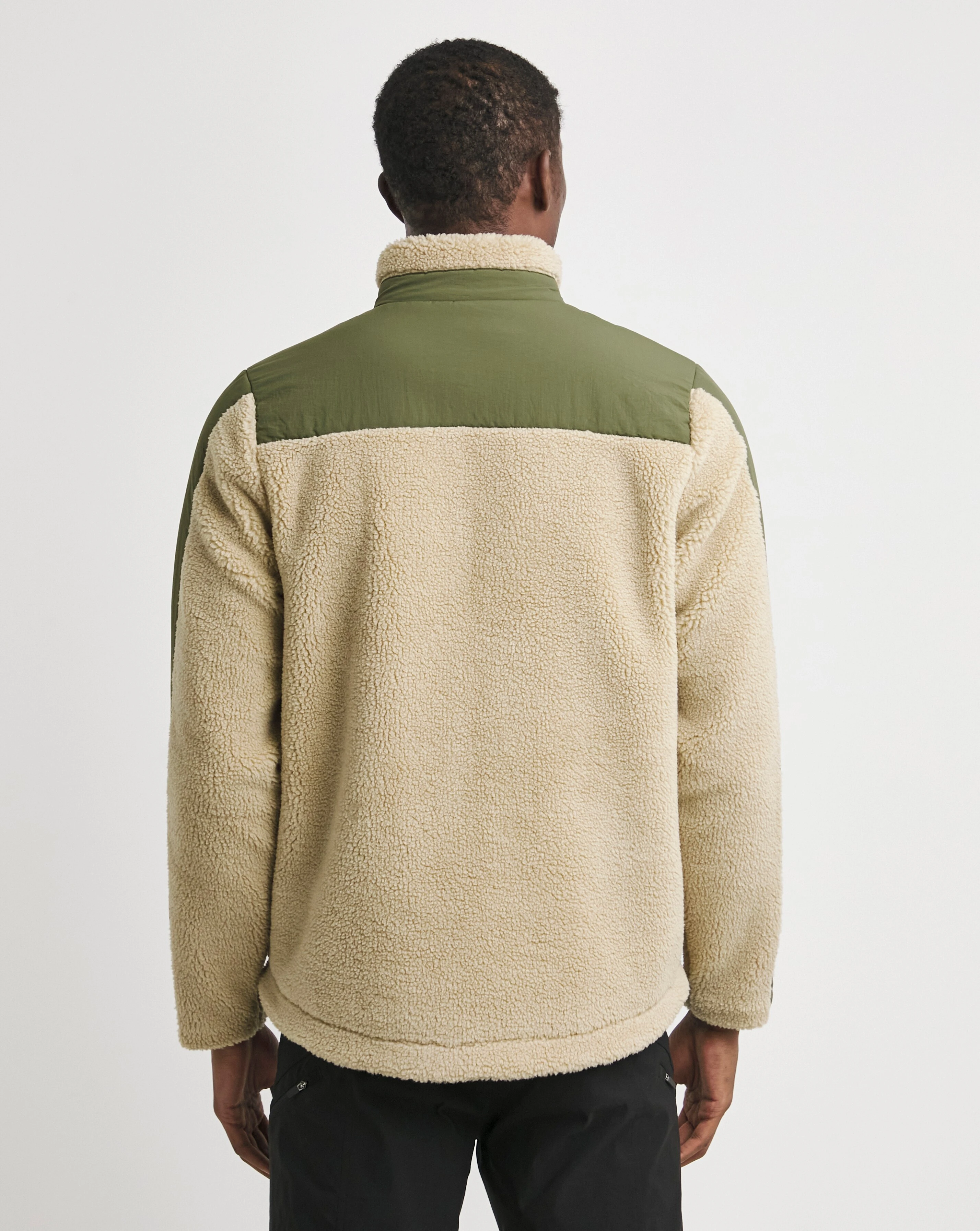 Snowdonia Ecru Borg Panel Detail Jacket 4 Snowdonia Ecru Borg Panel Detail Jacket