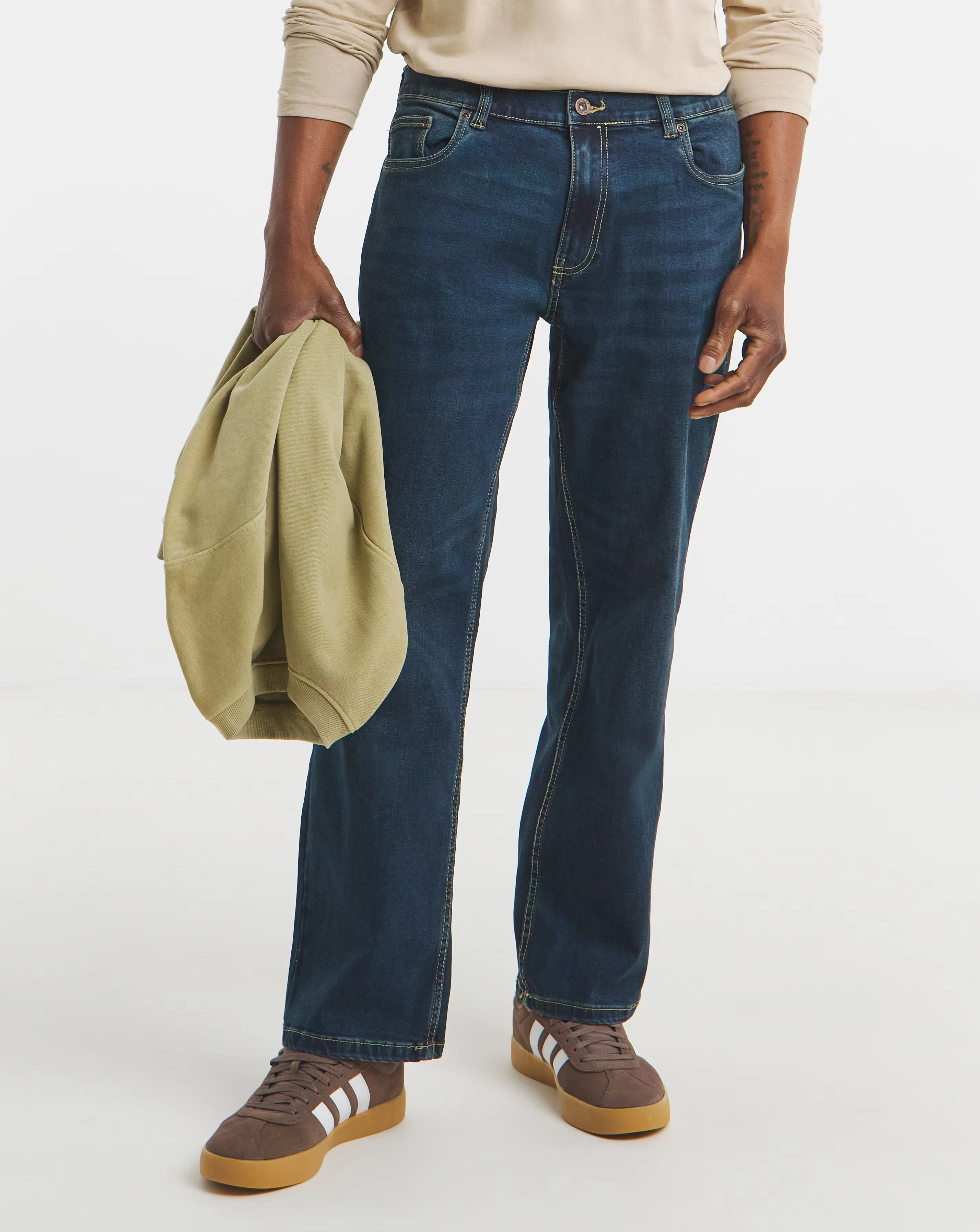 Loose Fit Stretch Jeans Dark Tint